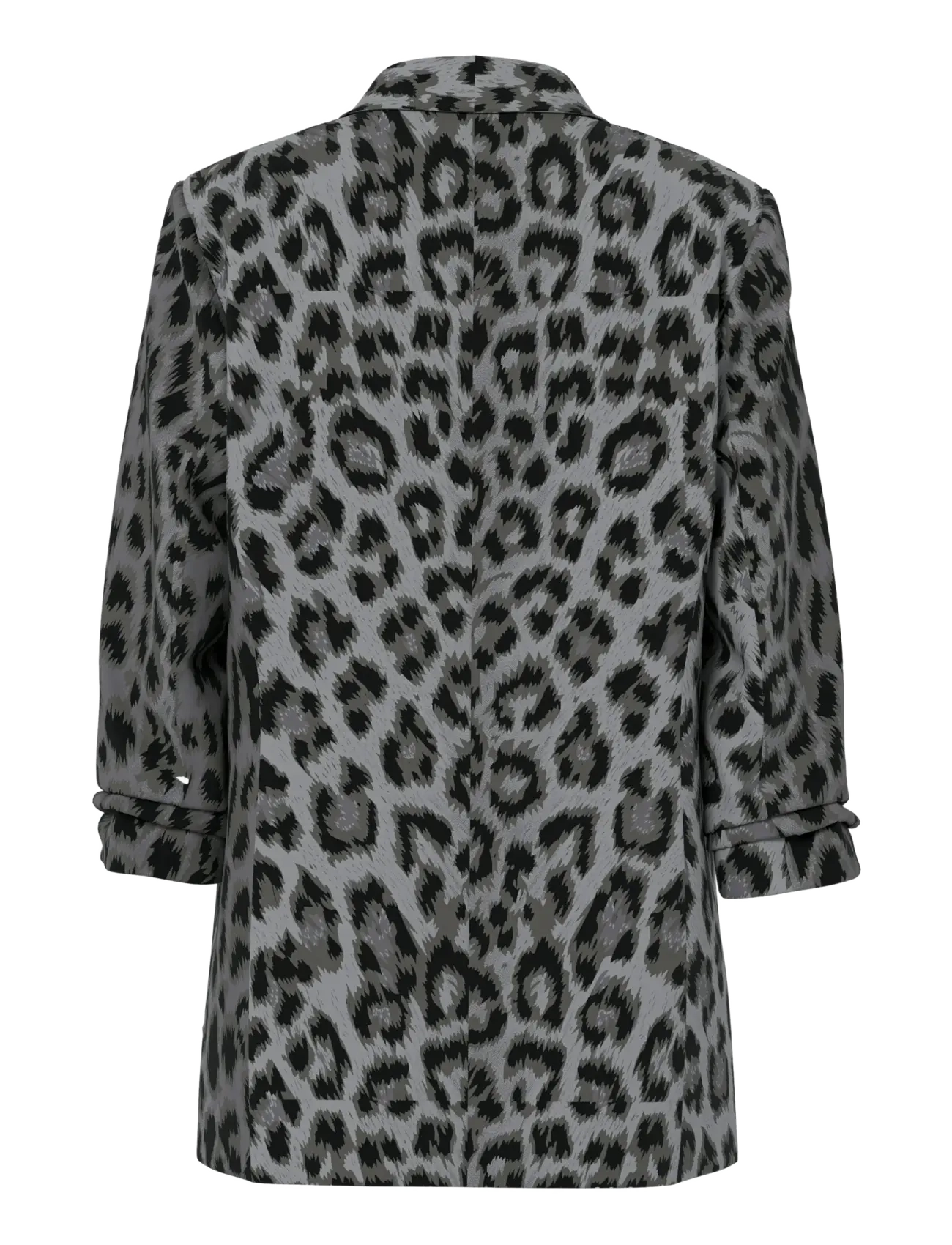 Pieces - PCBOSELLA 3/4 PRINTED BLAZER NOOS BC - single breasted blazers - grey - 2