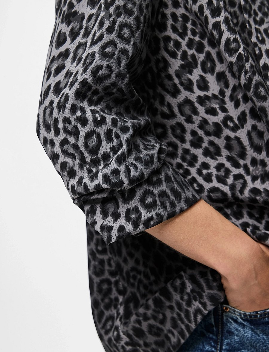 Pieces - PCBOSELLA 3/4 PRINTED BLAZER NOOS BC - Üherealised pintsakud - grey - 4