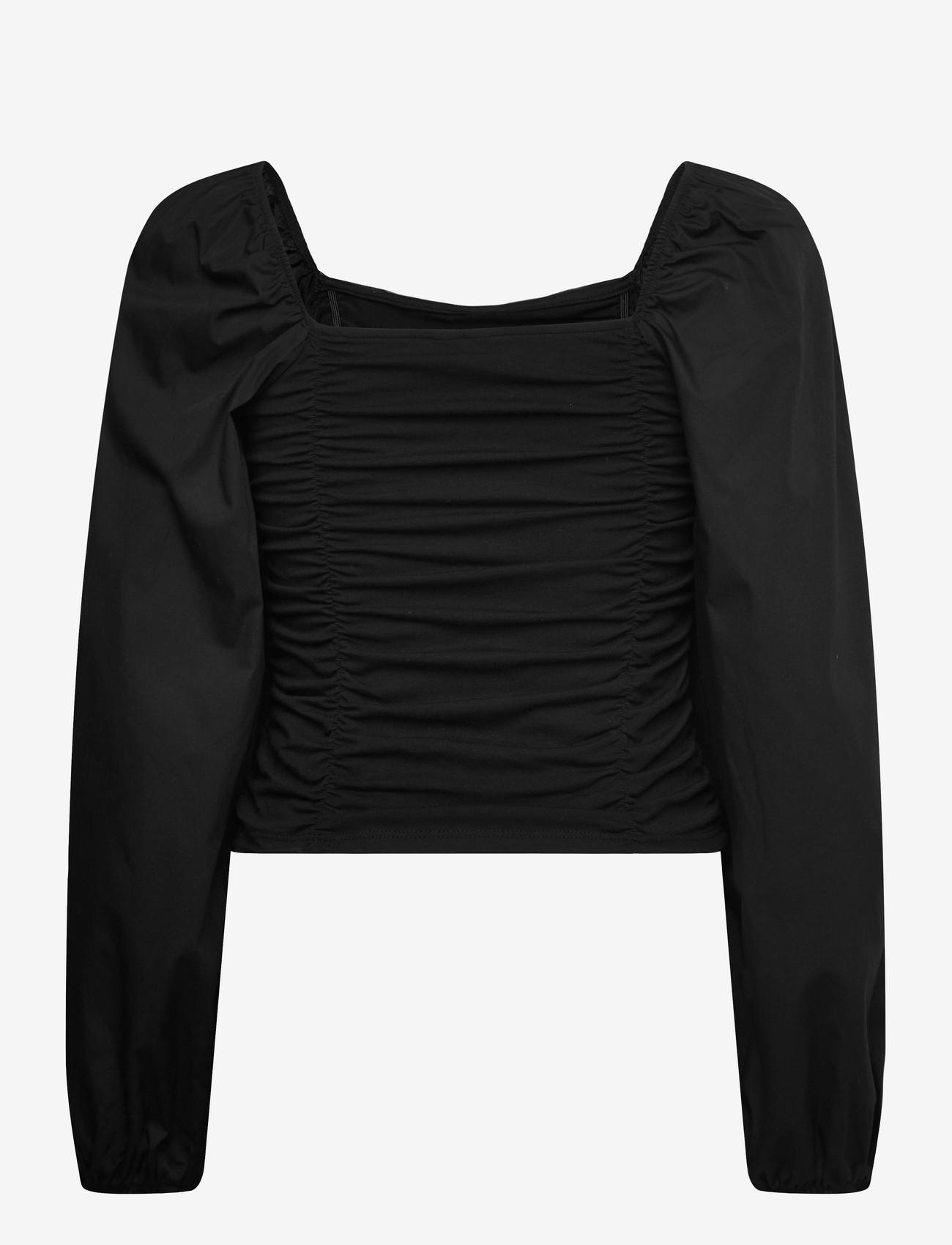 Pieces - PCMALYSIA LS TOP JRS NOOS BC - langärmlige blusen - black - 2