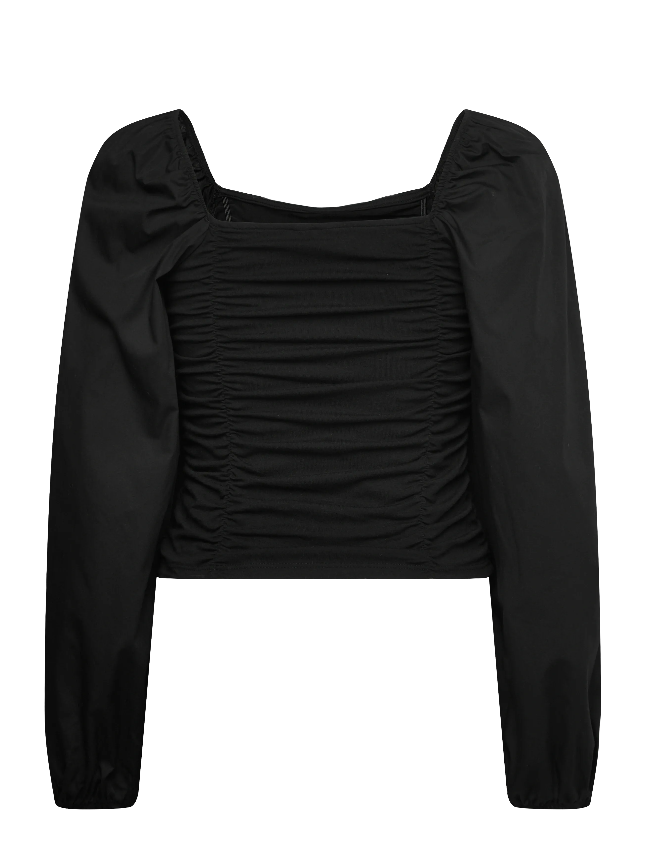 Pieces - PCMALYSIA LS TOP JRS NOOS BC - langärmelige blusen - black - 2