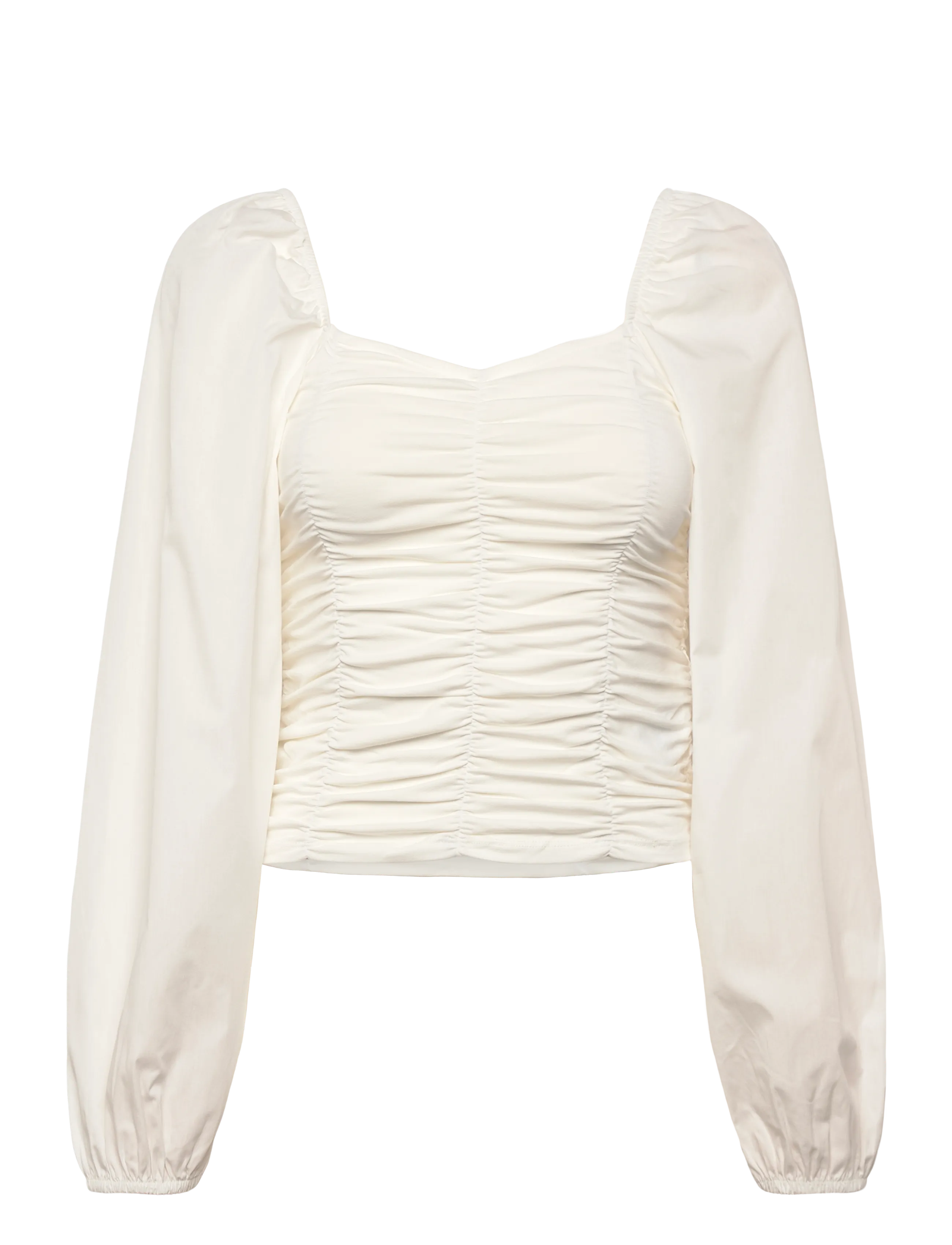Pieces PCMALYSIA LS TOP JRS NOOS BC - Everyday Style - CLOUD DANCER / cream