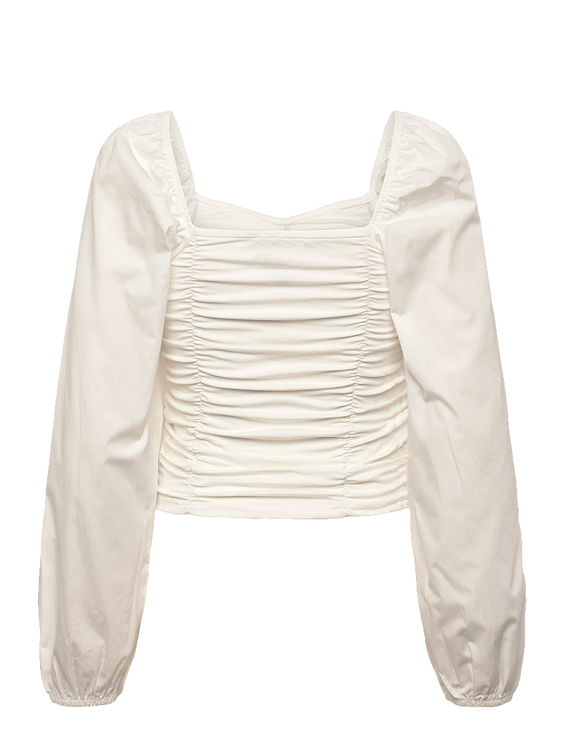 Pieces - PCMALYSIA LS TOP JRS NOOS BC - langærmede bluser - cloud dancer - 2