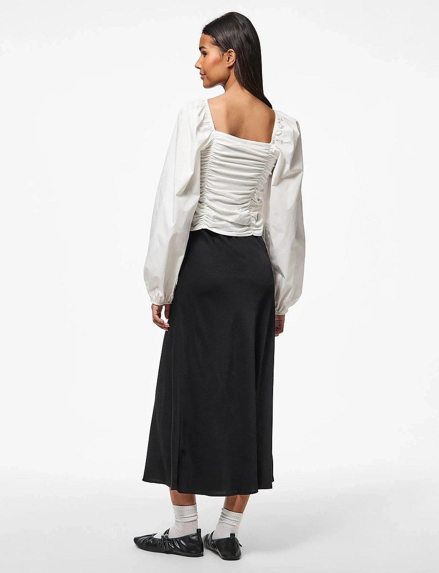 Pieces - PCMALYSIA LS TOP JRS NOOS BC - langärmelige blusen - cloud dancer - 3