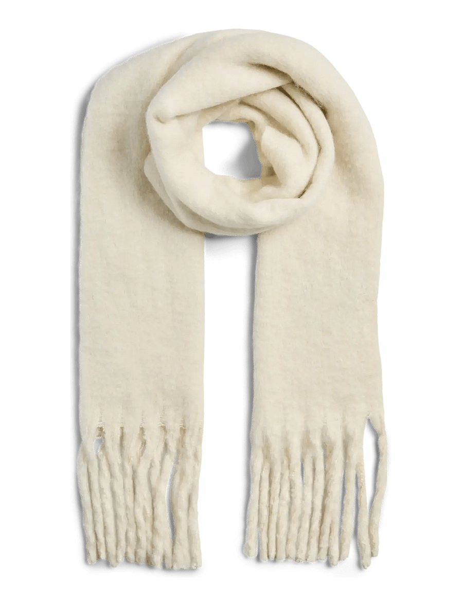 Pieces - PCLYSNA LONG SCARF PWP BC - halstørklæder - cloud dancer - 1