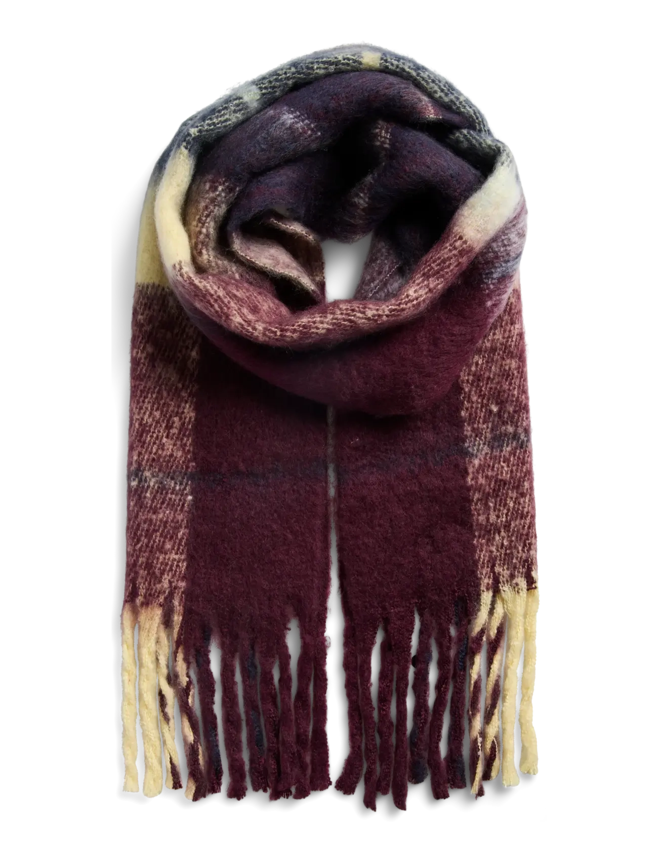 Pieces PCLYSNA LONG SCARF PWP BC - Julegaver til kvinder - WINETASTING / burgundy