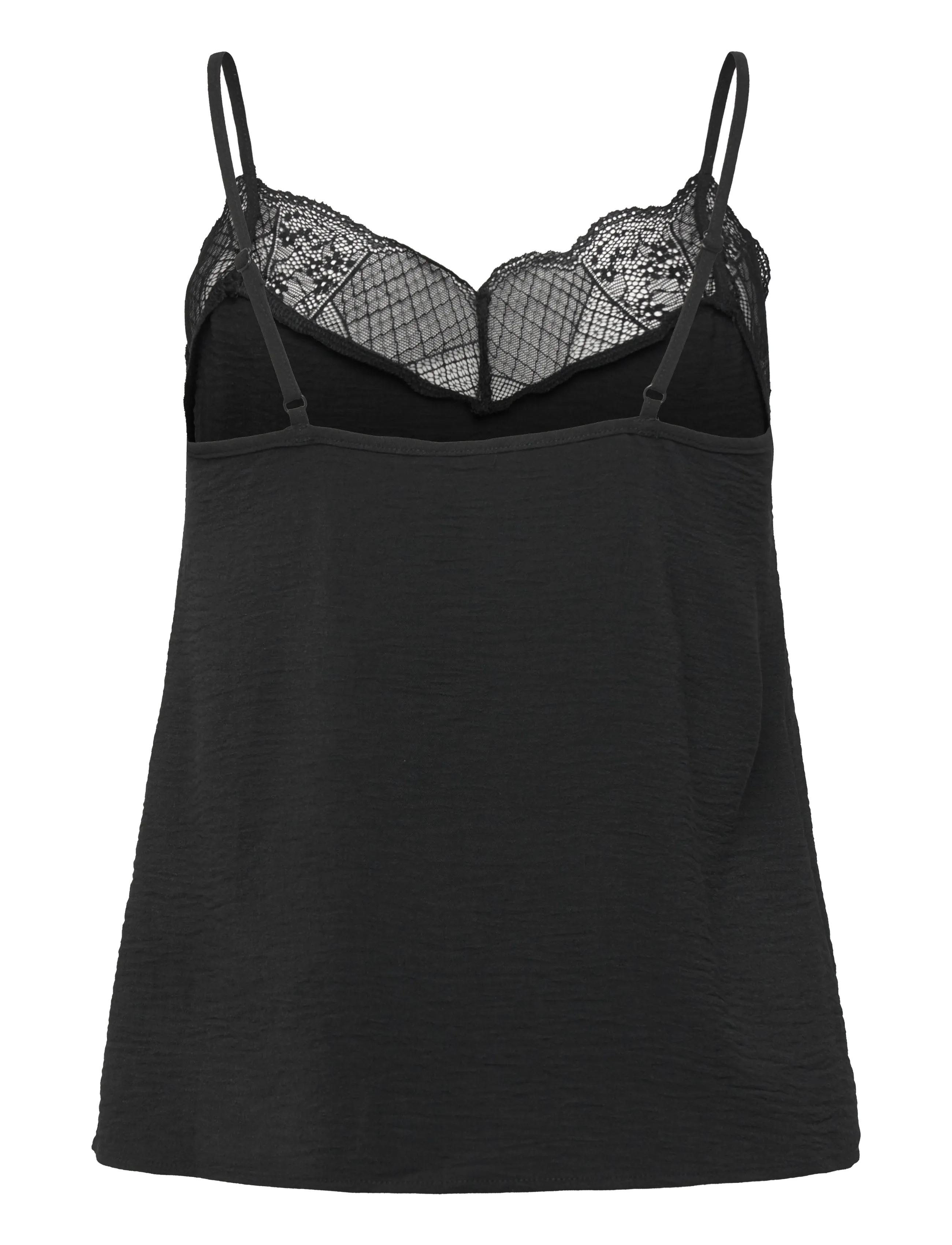 Pieces - PCTIFFANY STRAP LACE TOP WVN NOOS BC - Ärmellose tops - black - 2