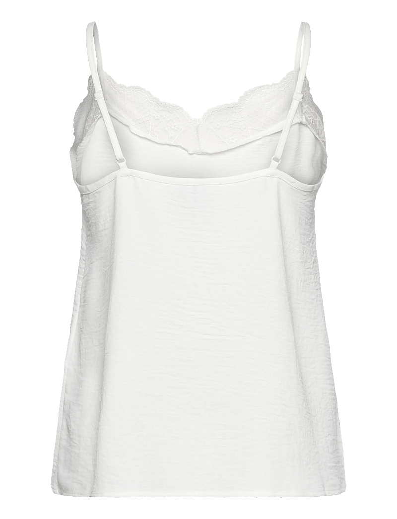 Pieces - PCTIFFANY STRAP LACE TOP WVN NOOS BC - Ärmellose tops - cloud dancer - 2