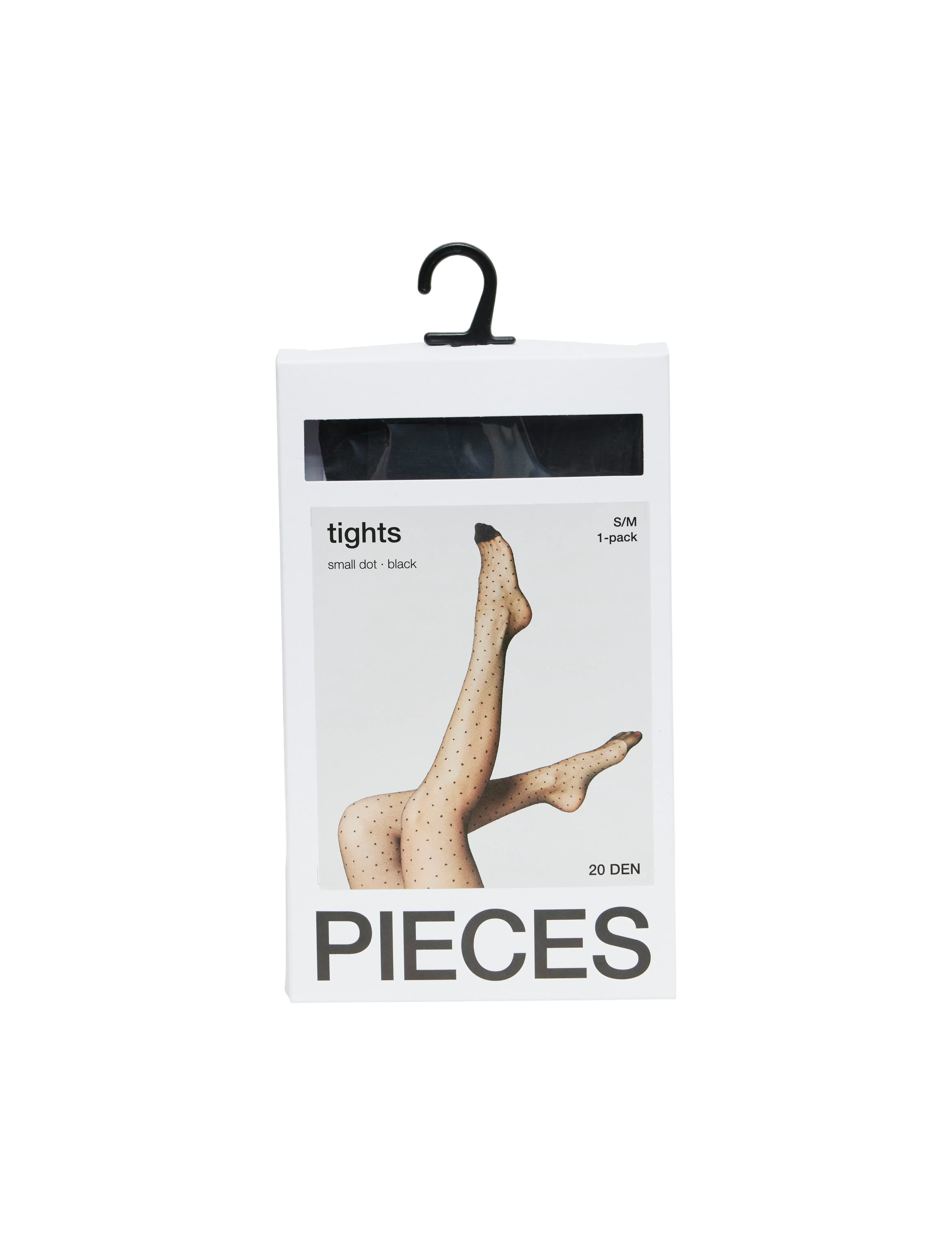 Pieces - PCNEW NIKOLINE 20 DEN DOT TIGHTS NOOS - lägsta priserna - black - 5