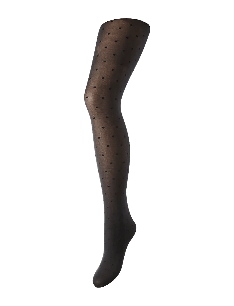 Pieces - PCNEW NIKOLINE 20 DEN DOT TIGHTS NOOS - besondere anlässe - black - 3
