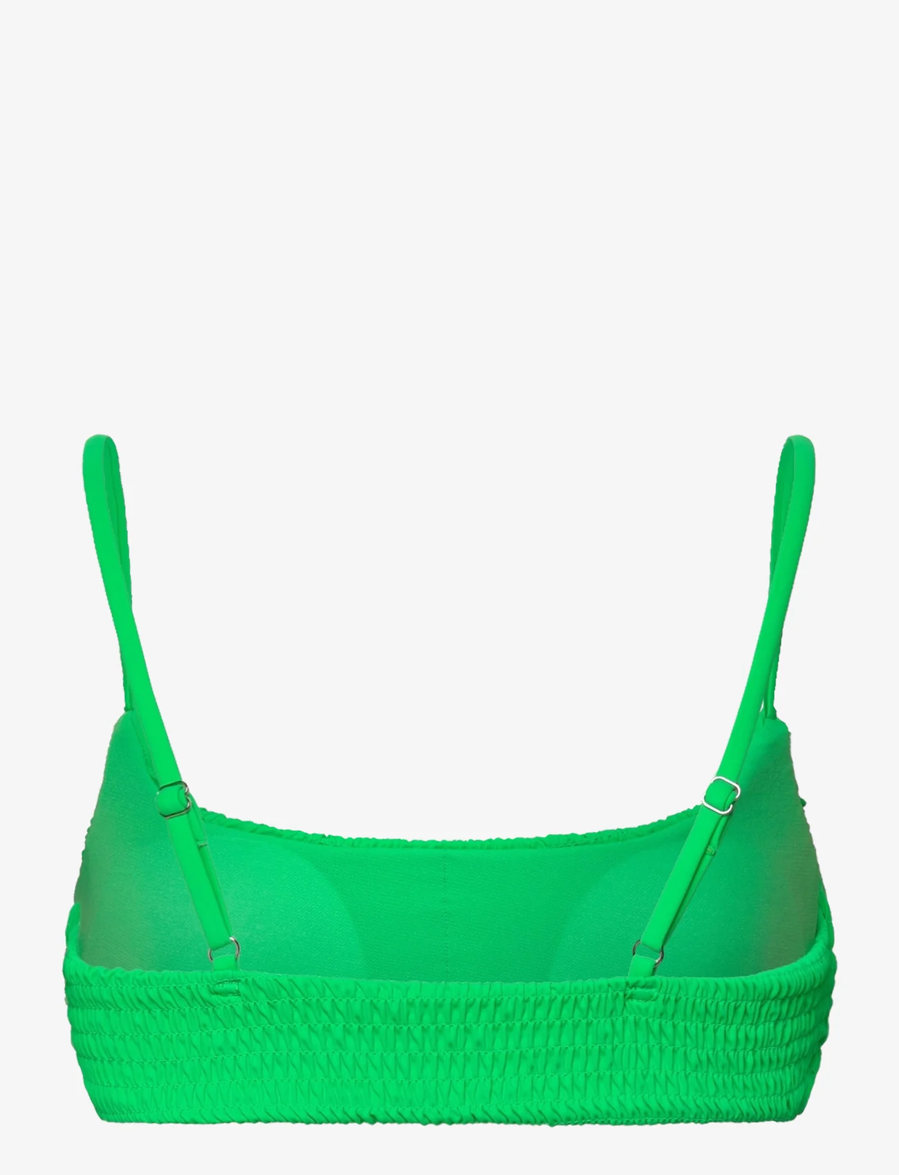 Pieces - PCBIRD BIKINI STRAP SMOCK TOP SWW - bandeau bikini augšiņa - irish green - 1