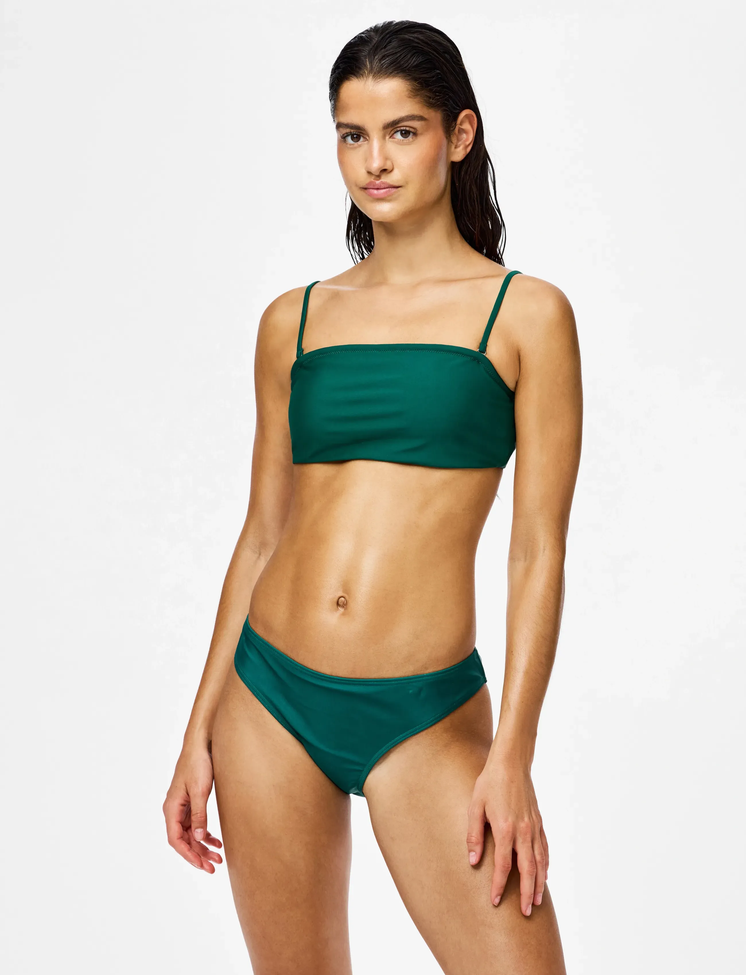 Pieces Pcbaomi Bikini Brief Bc, L, Green, Bikiniunderdele > Bikinitrusser, Dame