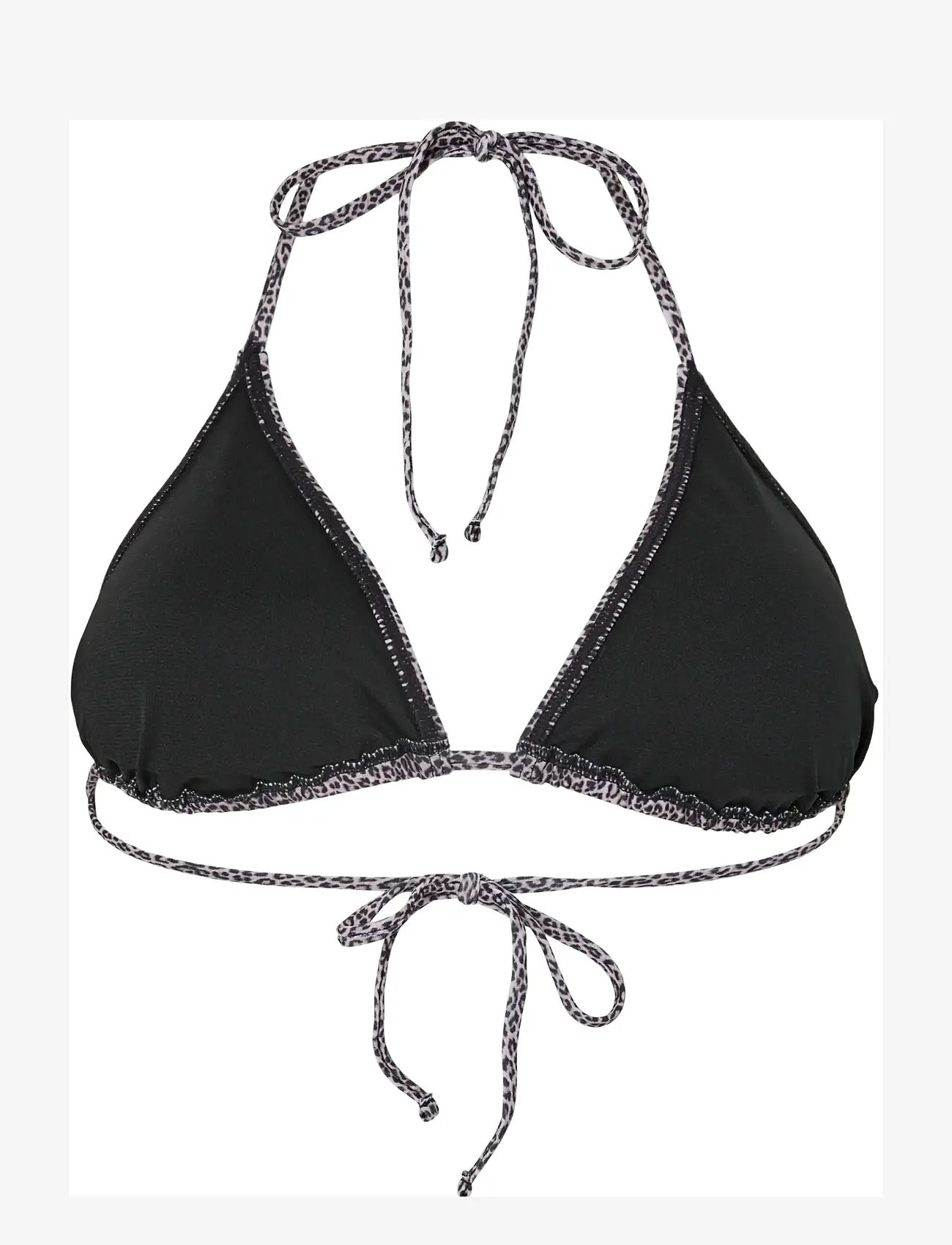 Pieces - PCBAOMI BIKINI TRIANGLE BRA SWW BC - trekant-bikinis - black - 2