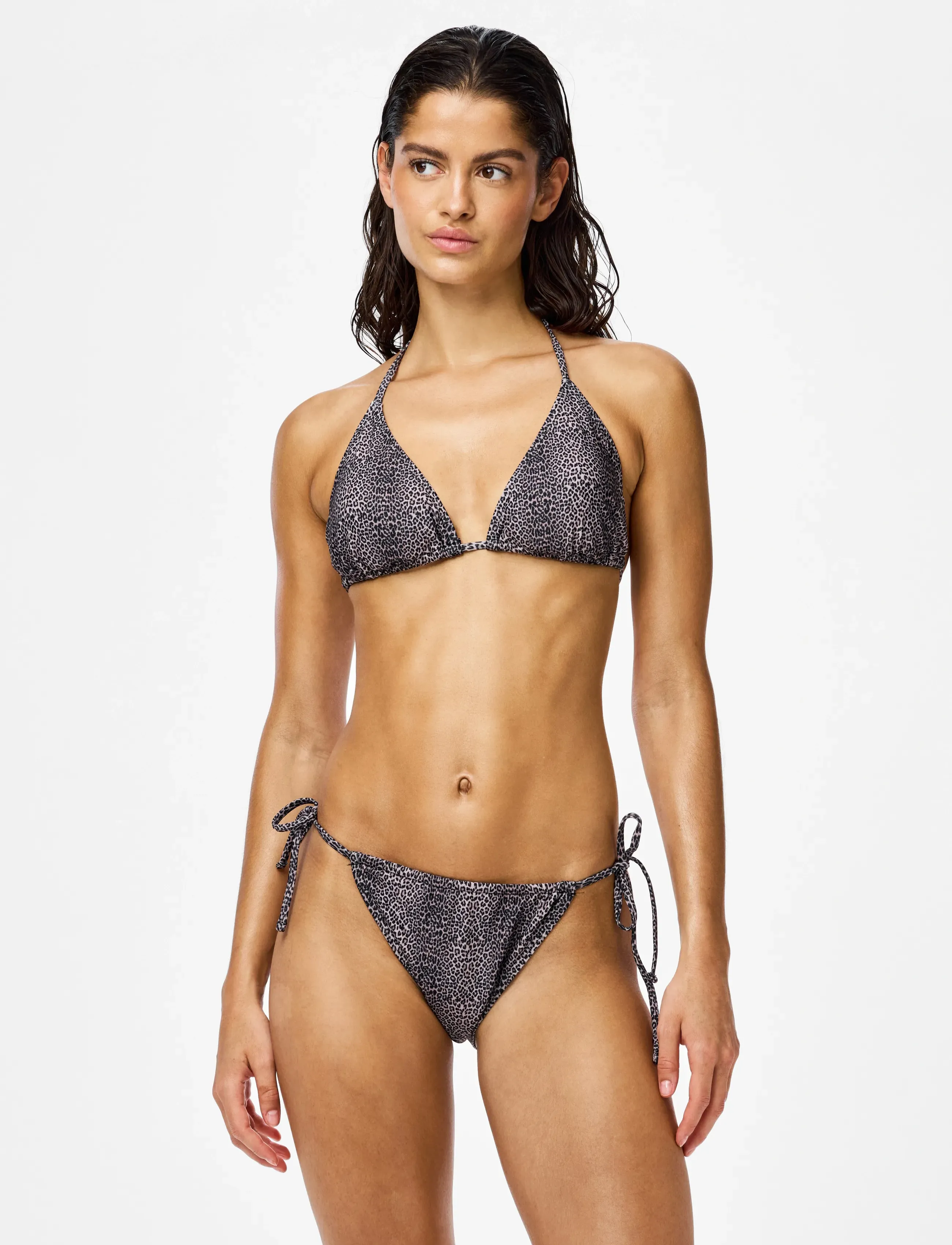 Pieces Pcbaomi Bikini Triangle Top Bc, Kvinder, Trekant Bikini Top, Multi/mønstret, Str: L