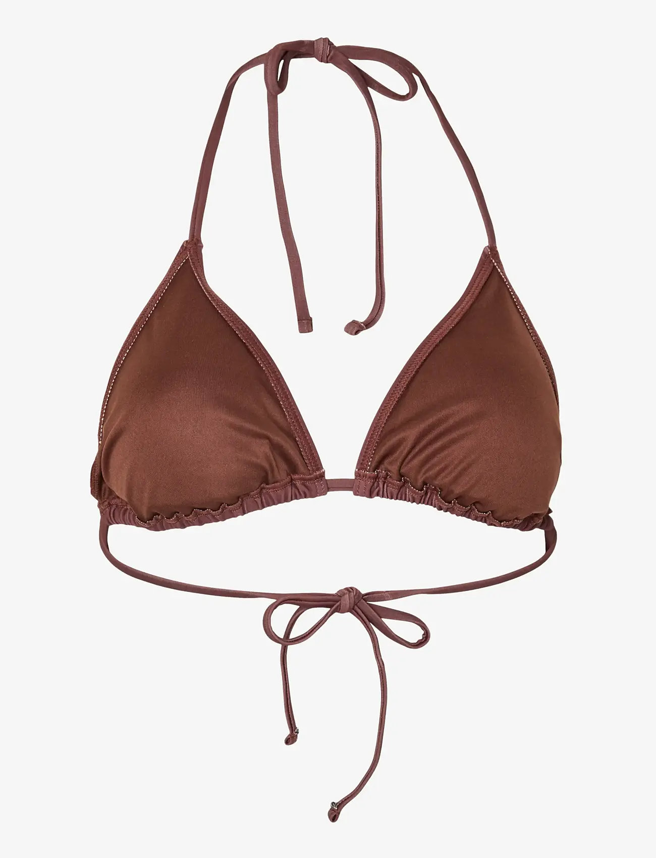 Pieces - PCBAOMI BIKINI TRIANGLE BRA SWW BC - dreieck-bikini-oberteile - deep mahogany - 1