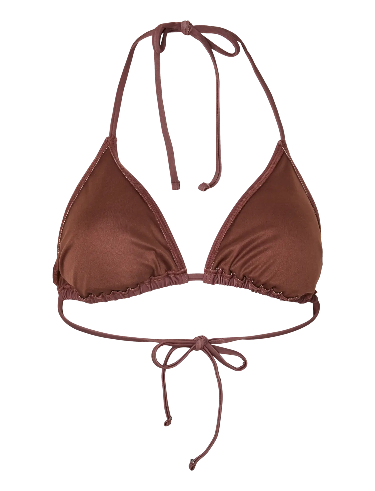 Pieces - PCBAOMI BIKINI TRIANGLE BRA SWW BC - dreieck-bikini-oberteile - deep mahogany - 1