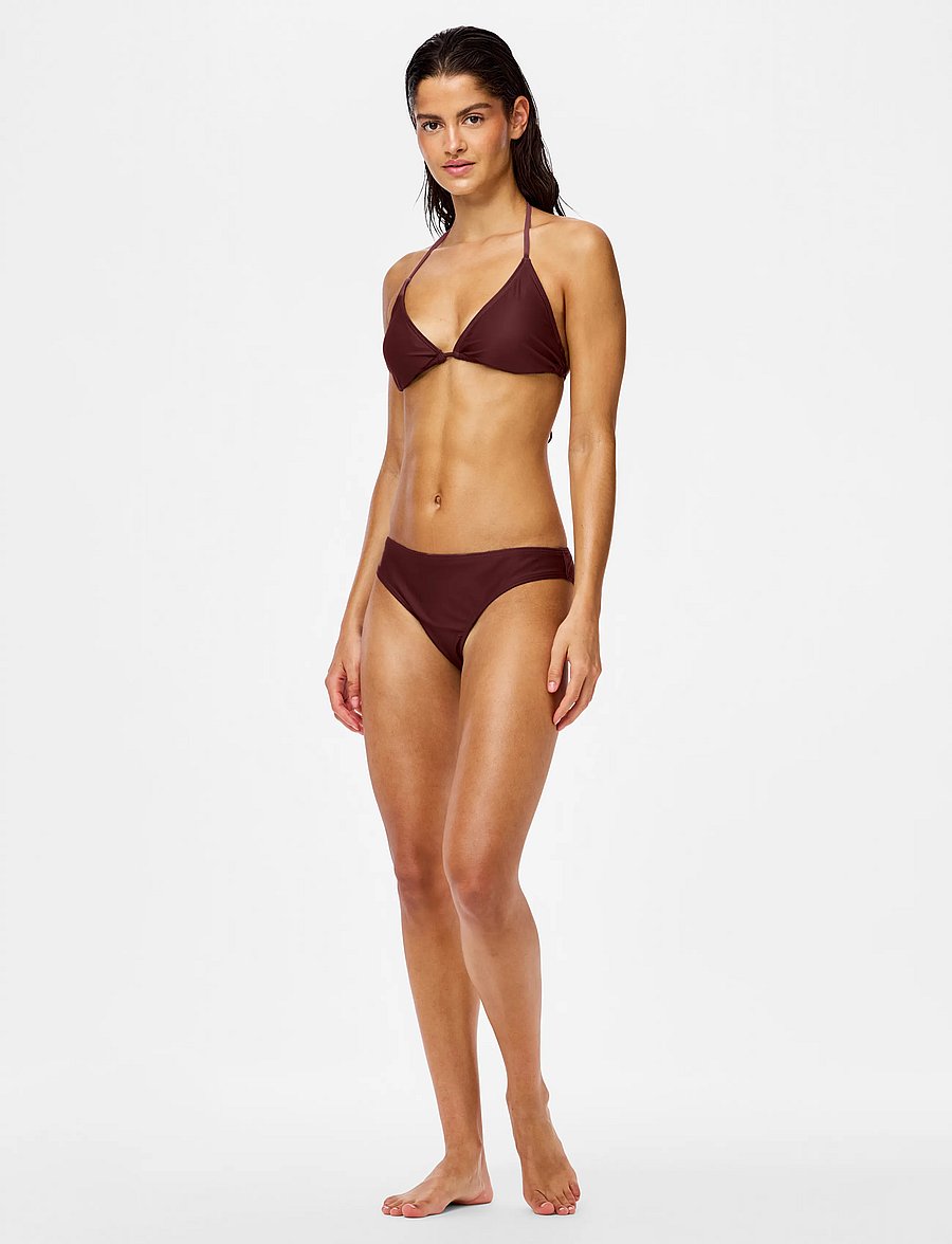 Pieces - PCBAOMI BIKINI TRIANGLE BRA SWW BC - driehoekige bikini - deep mahogany - 4