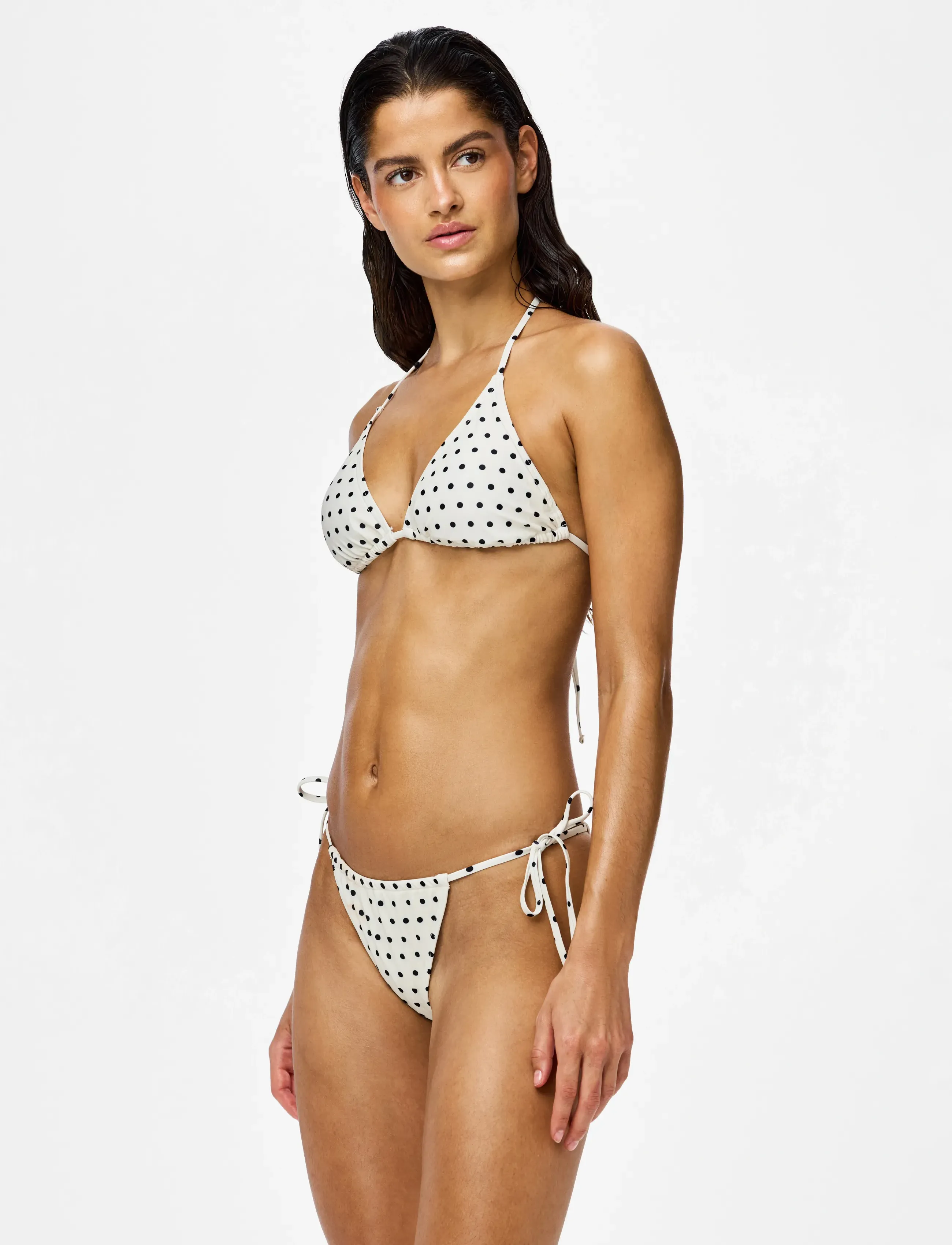 Pieces Pcbaomi Bikini Triangle Top Bc, Kvinder, Trekant Bikini Top, Hvid, Str: M