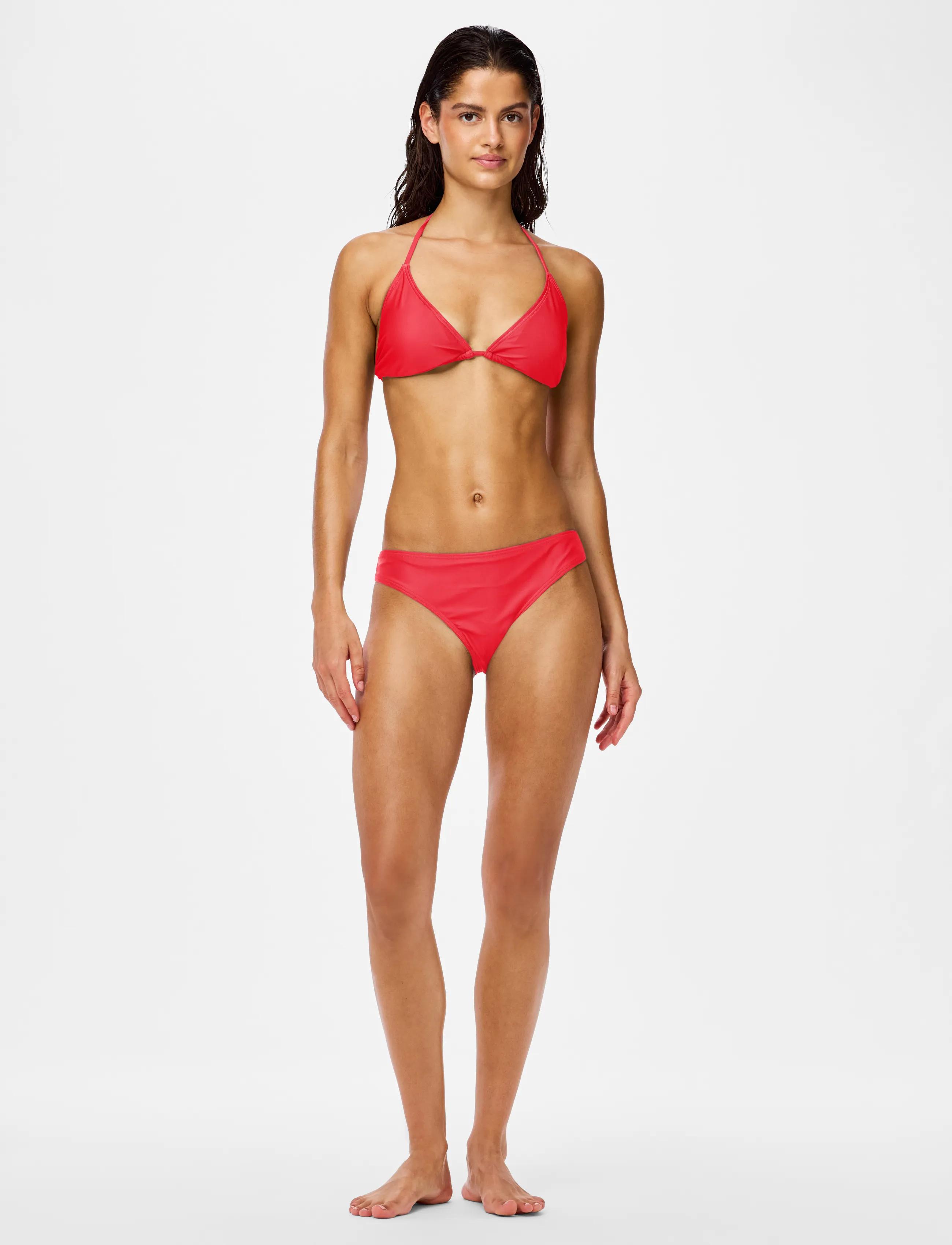 Pieces - PCBAOMI BIKINI TRIANGLE BRA SWW BC - triangle bikinis - lychee - 4