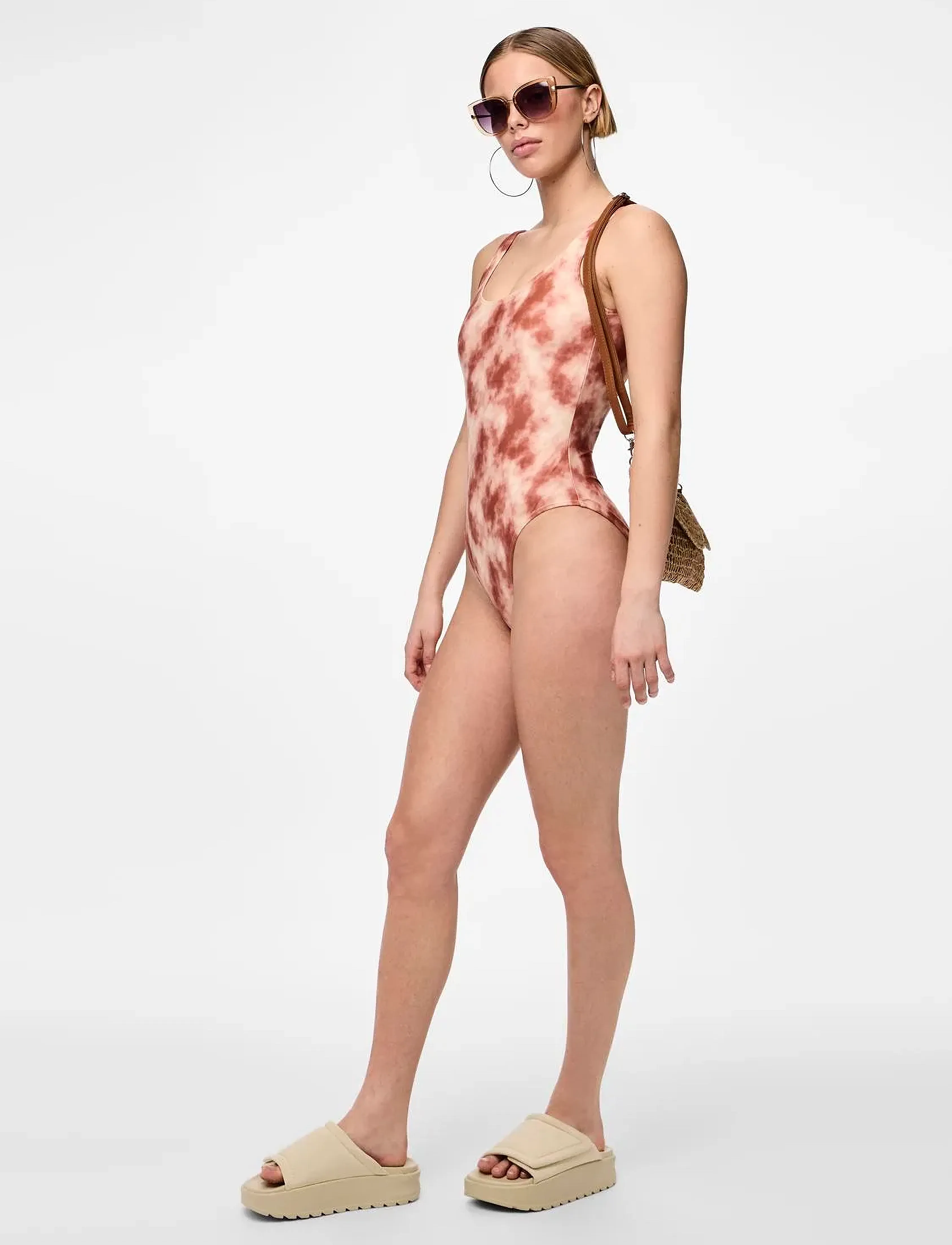 Pieces - PCBANESSA SWIMSUIT SWW BC - laveste priser - coconut shell - 5