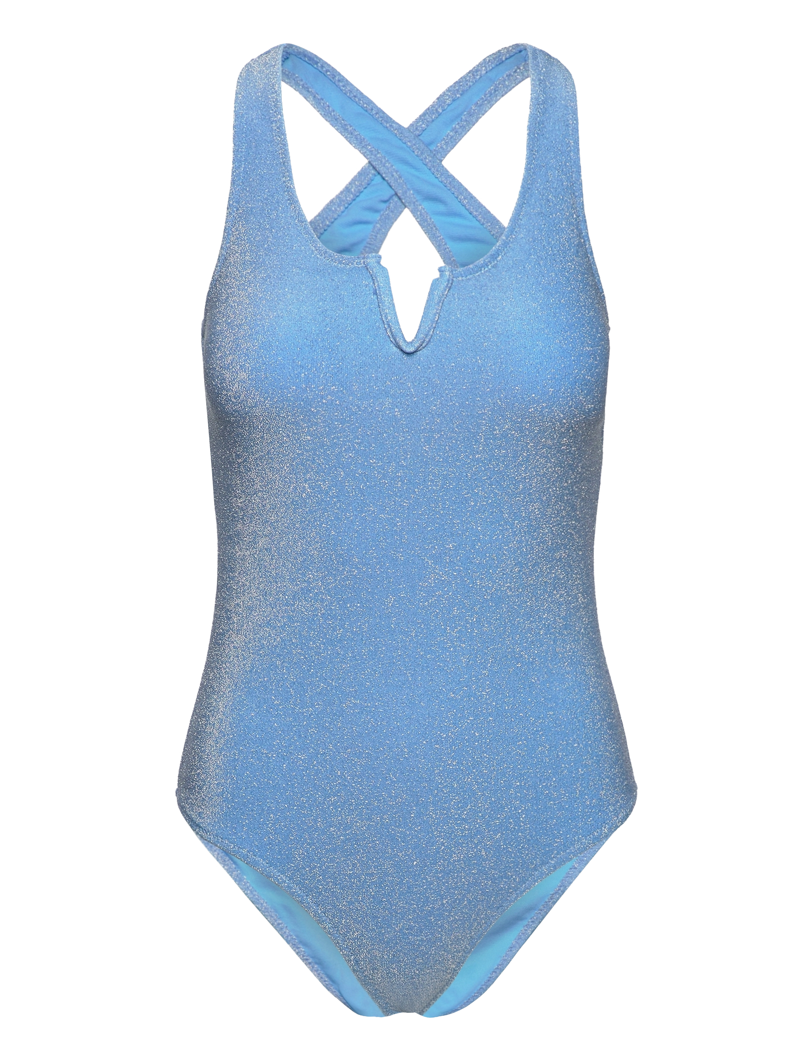 PIECES Pcbling Badeanzug Lurex Sww Blau - XS - Damen