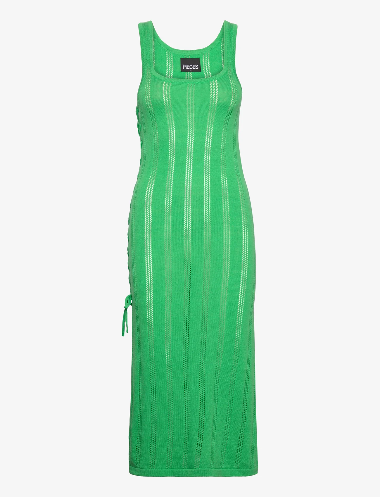 Pieces - PCBEANA LONG KNIT DRESS  SWW BC - knitted dresses - irish green - 0