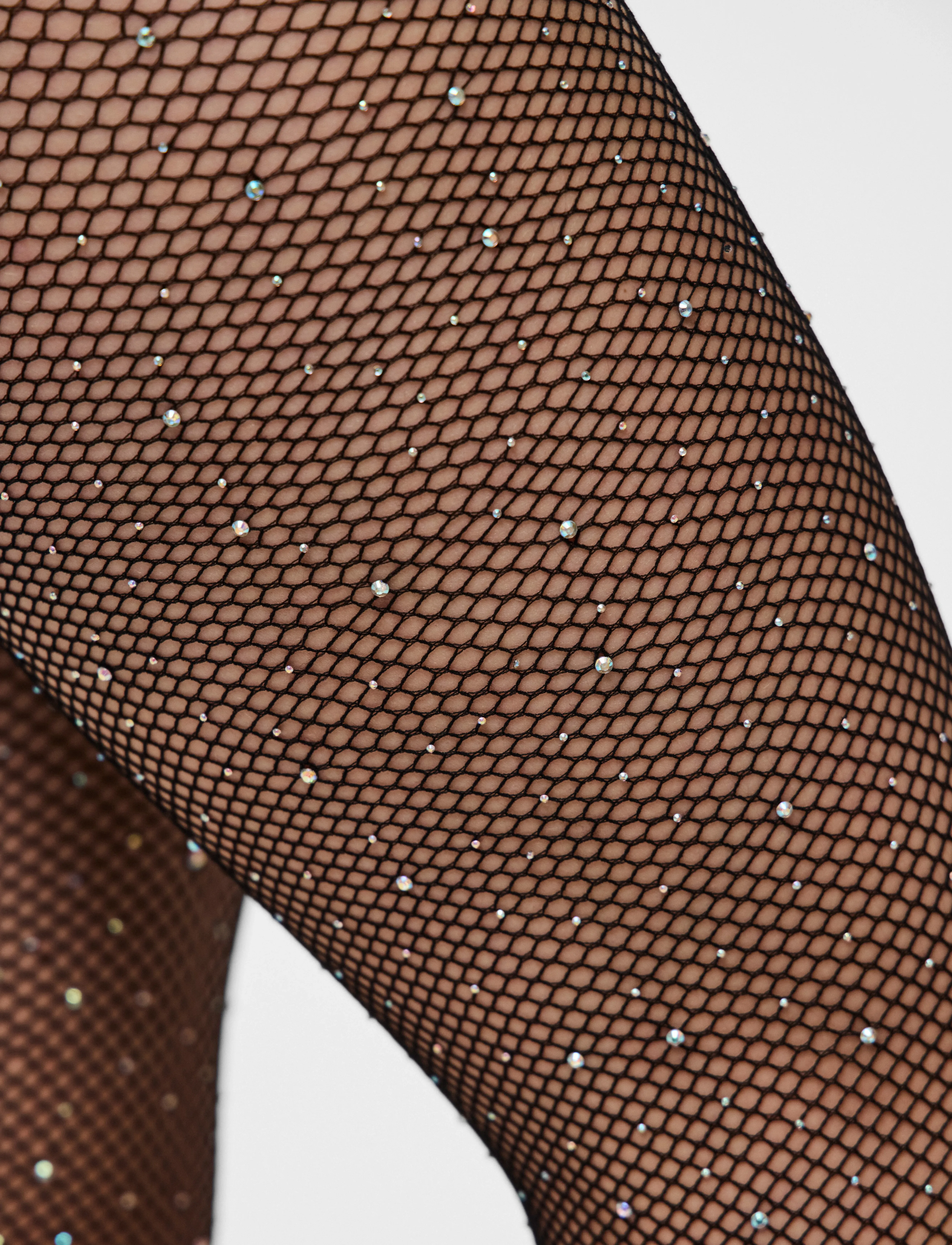 Pieces - PCCLAIRE FISHNET GLITTER TIGHTS NOOS - die niedrigsten preise - black - 3