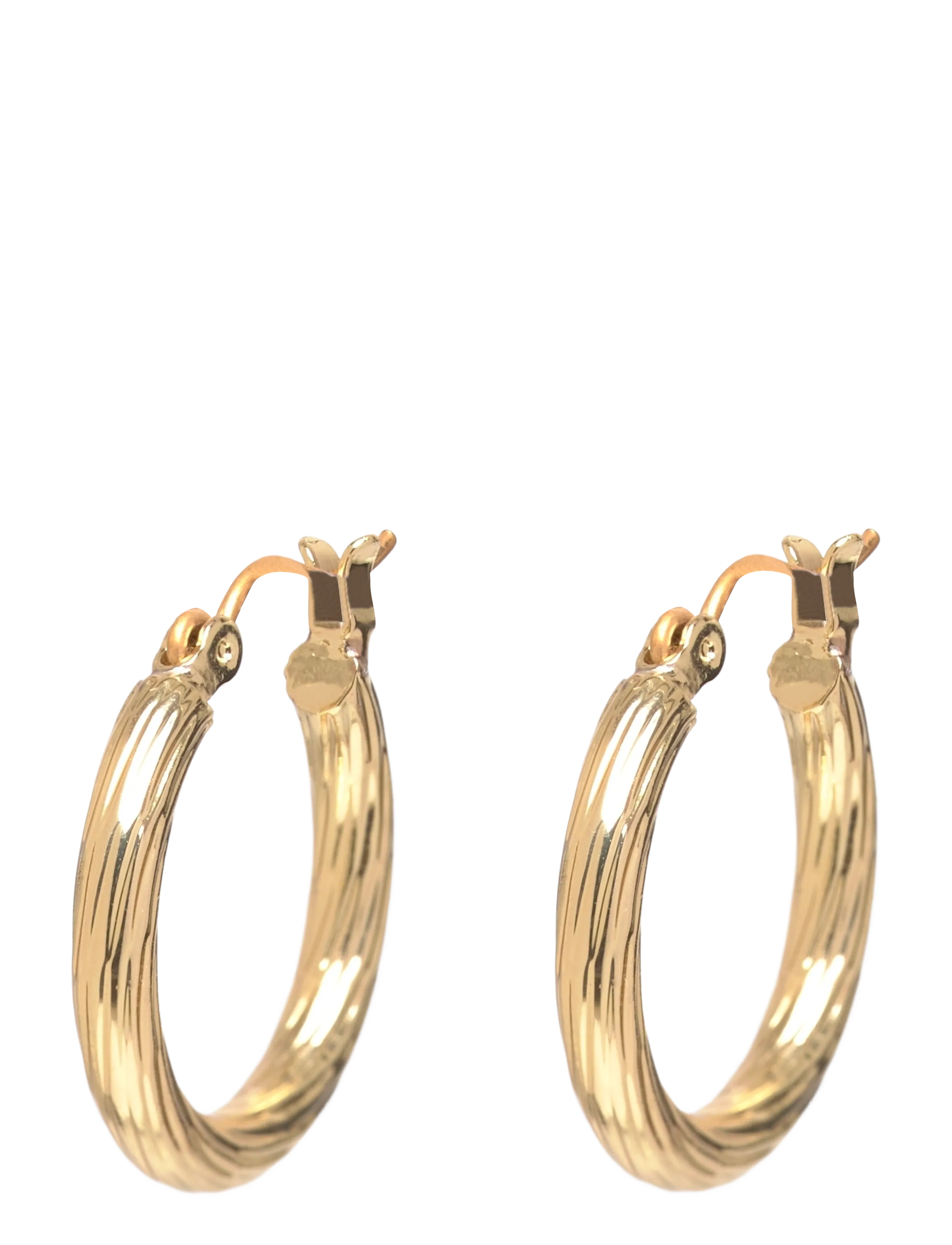 Pieces PCTULLE HOOP EARRINGS PLATED FP NOOS - Smykker - GOLD COLOUR / gold