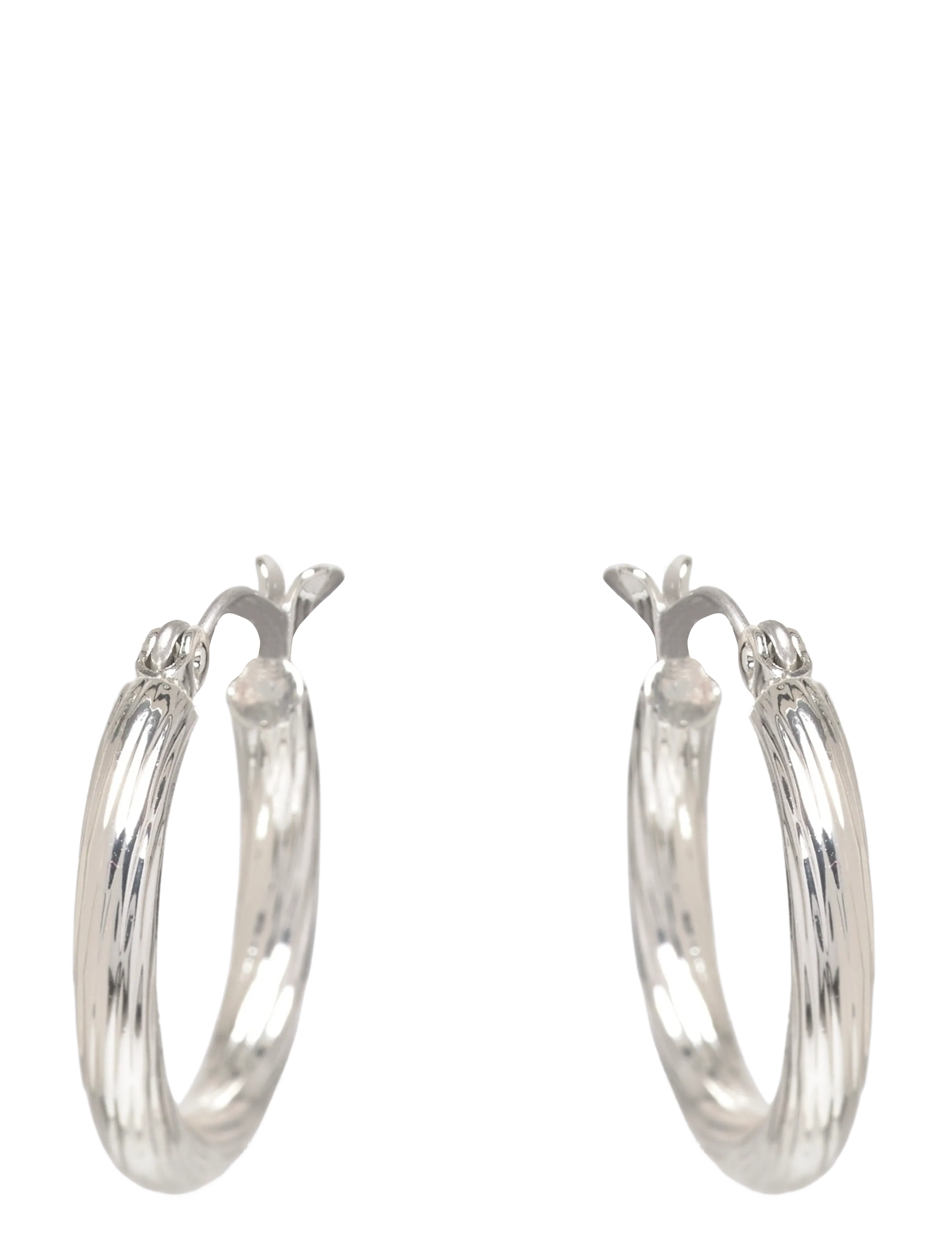 Pieces PCTULLE HOOP EARRINGS PLATED FP NOOS - Sieraden - SILVER COLOUR / silver