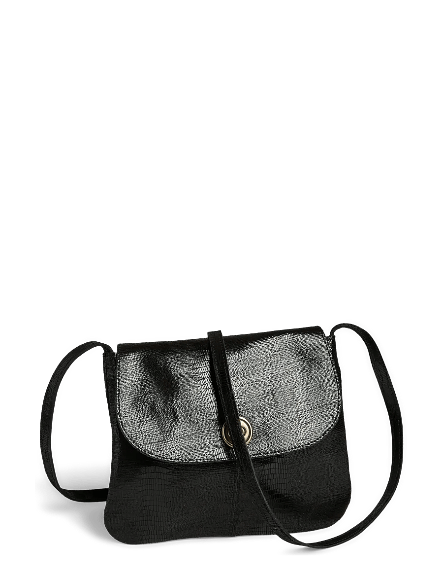 Pieces - PCTOTALLY LARGE LEATHER PARTY BAG NOOS - crossbody bags - black - 0
