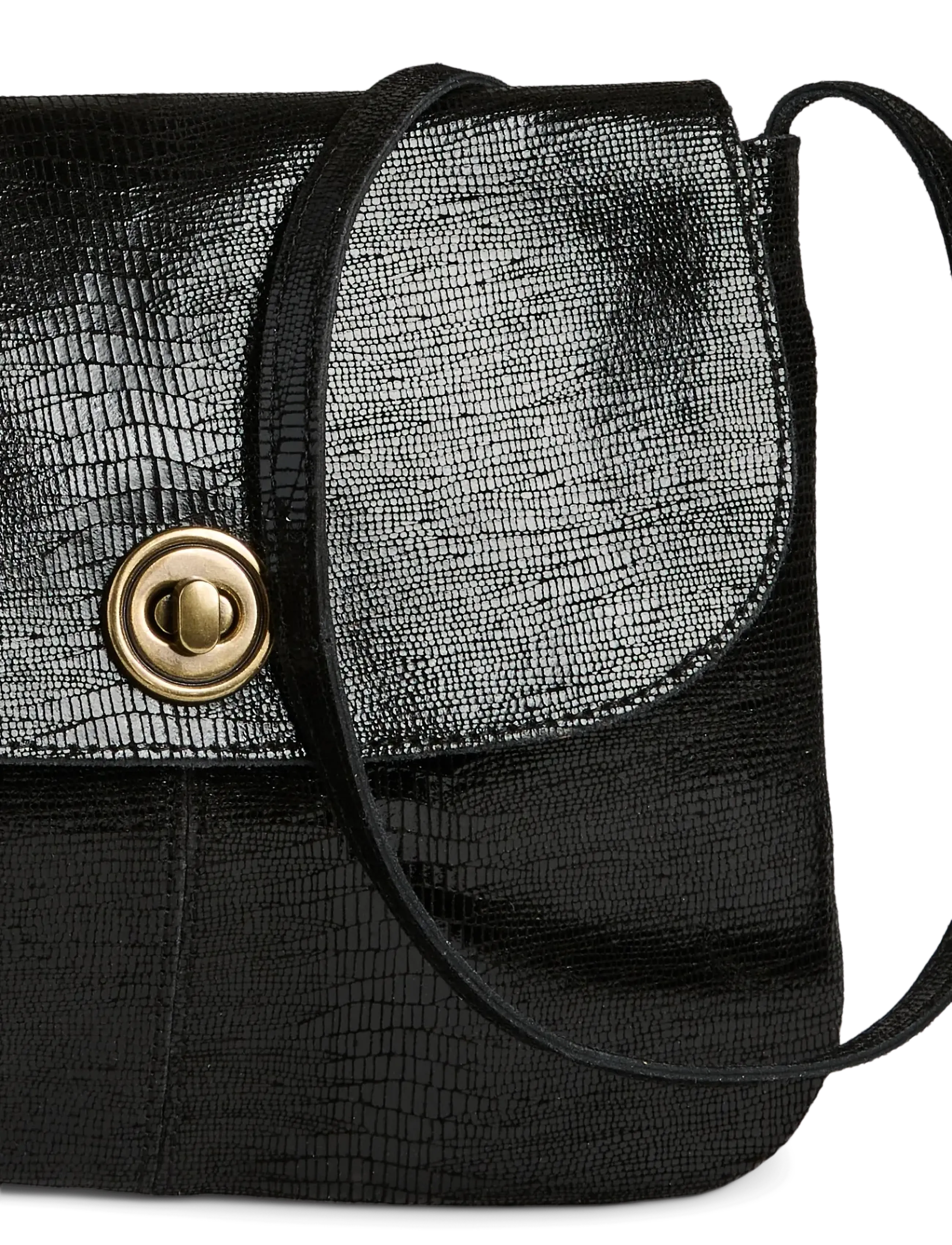 Pieces - PCTOTALLY LARGE LEATHER PARTY BAG NOOS - umhängetaschen - black - 2