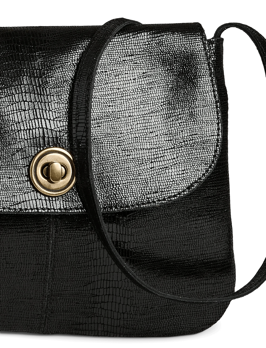 Pieces - PCTOTALLY LARGE LEATHER PARTY BAG NOOS - umhängetaschen - black - 2
