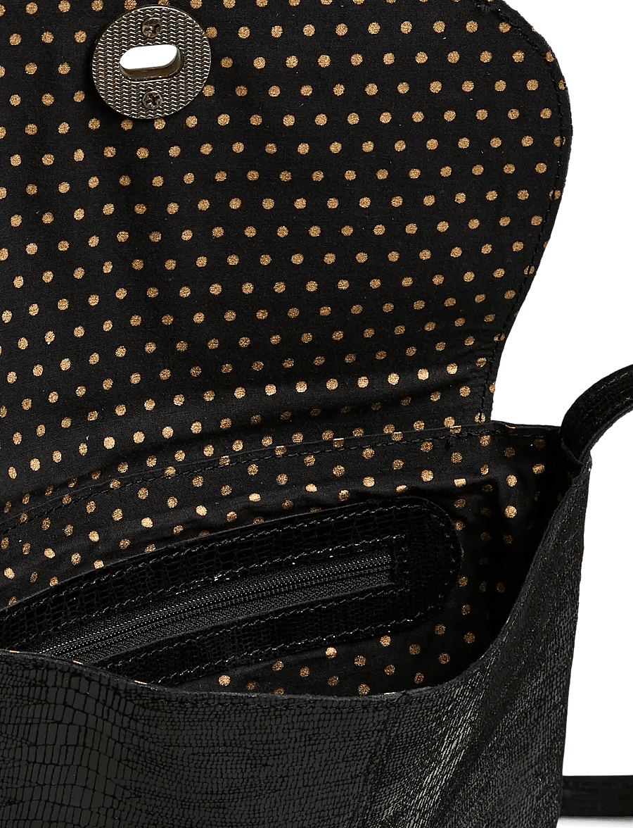 Pieces - PCTOTALLY LARGE LEATHER PARTY BAG NOOS - umhängetaschen - black - 3