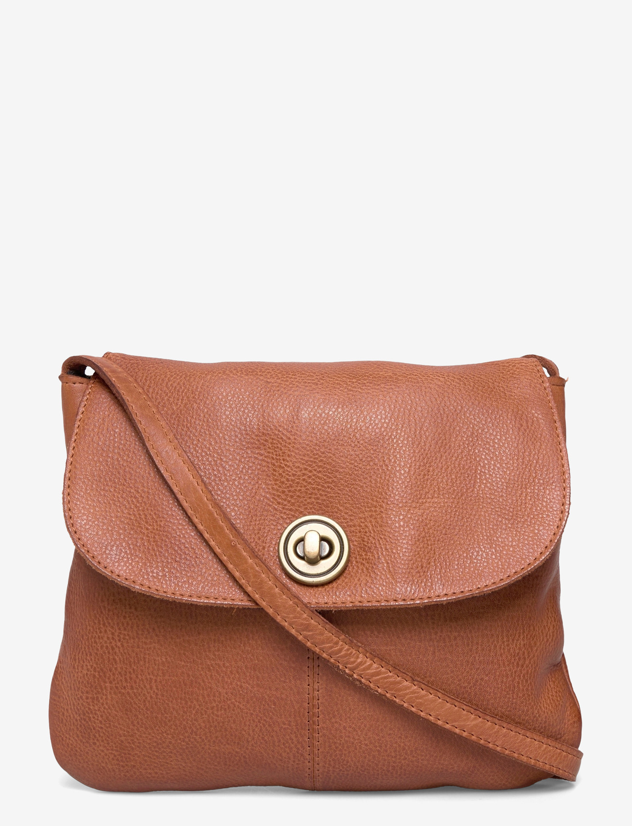 Pieces - PCTOTALLY LARGE LEATHER PARTY BAG NOOS - crossbody bags - root beer - 1