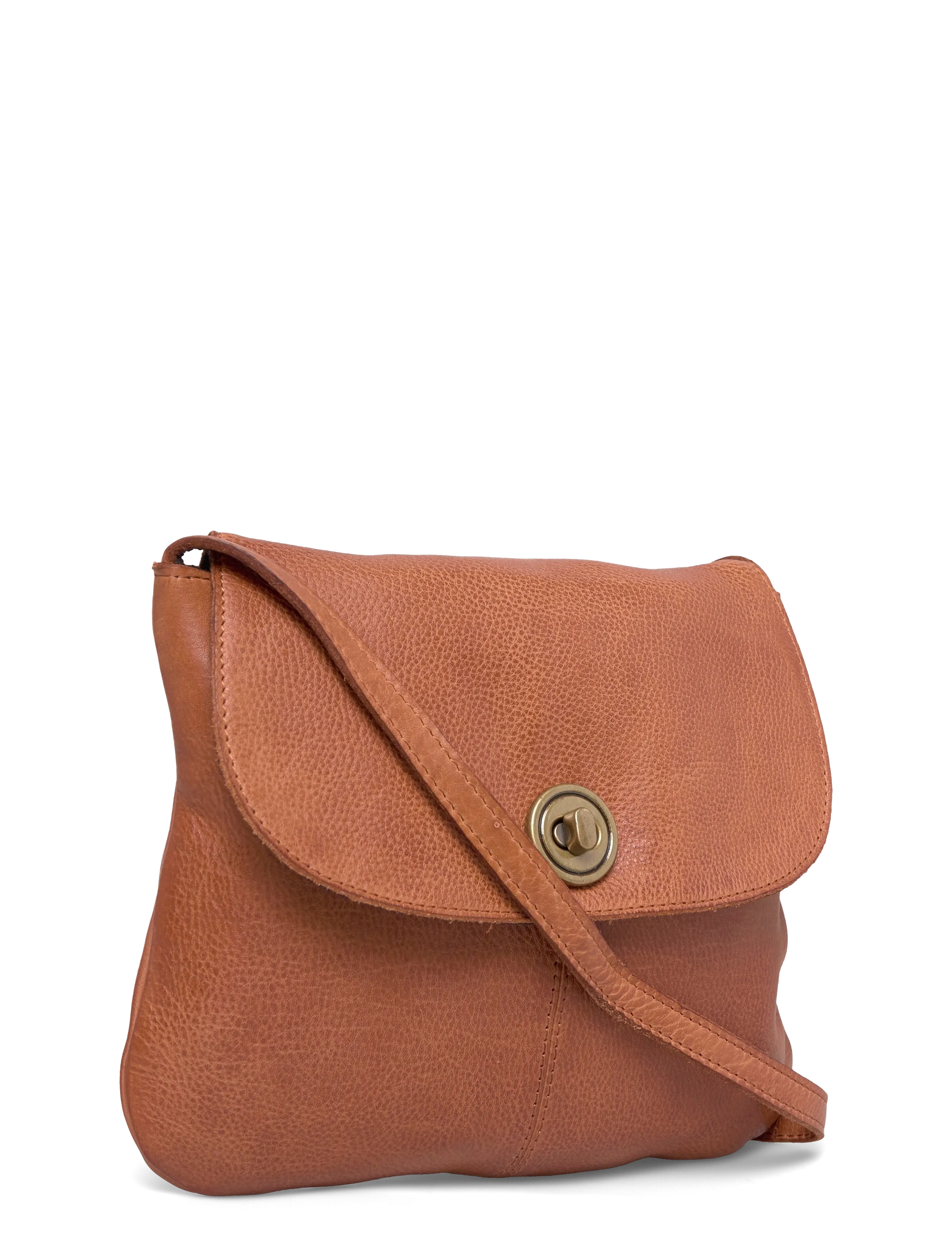 Pieces - PCTOTALLY LARGE LEATHER PARTY BAG NOOS - umhängetaschen - root beer - 3