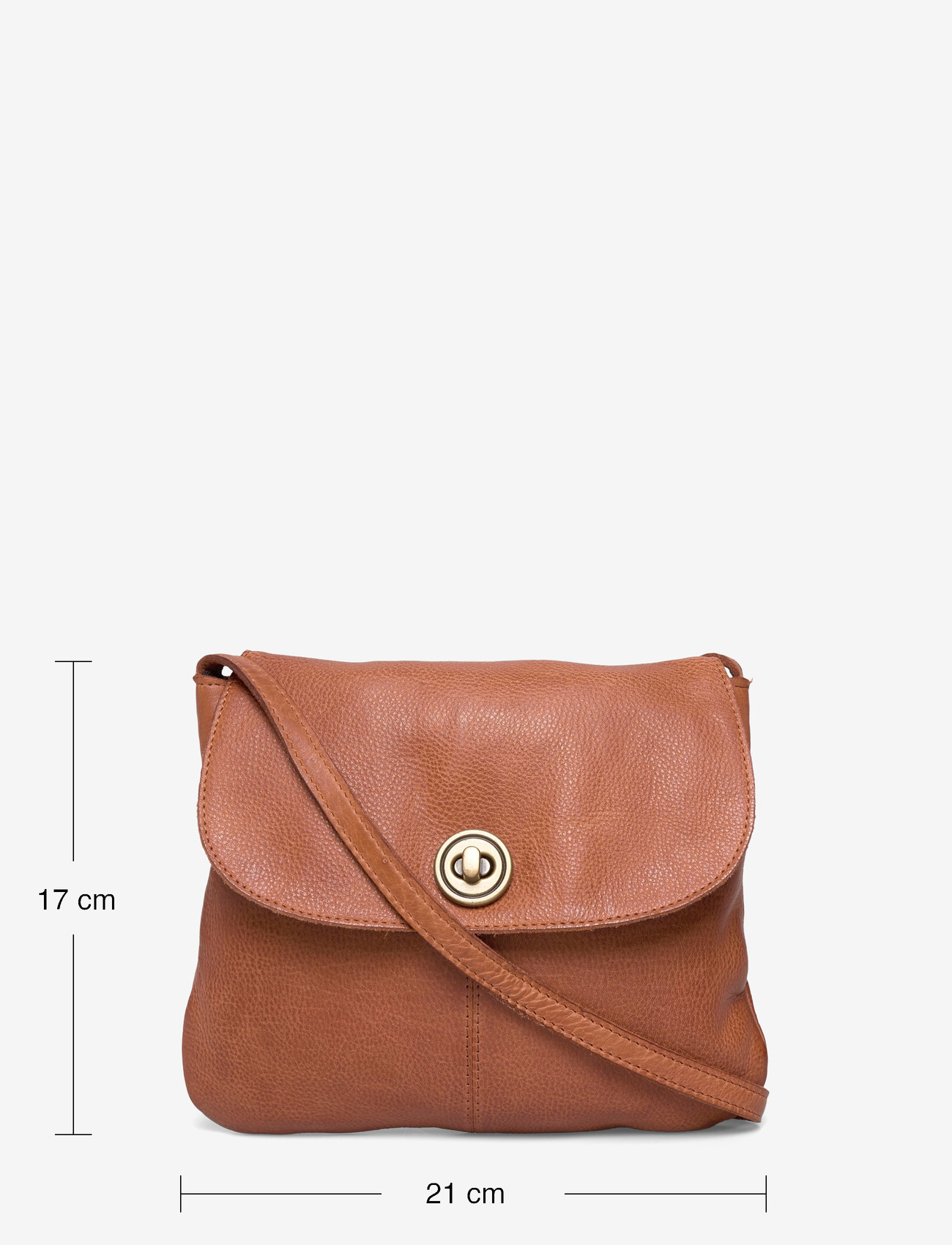 Pieces - PCTOTALLY LARGE LEATHER PARTY BAG NOOS - crossbody bags - root beer - 4