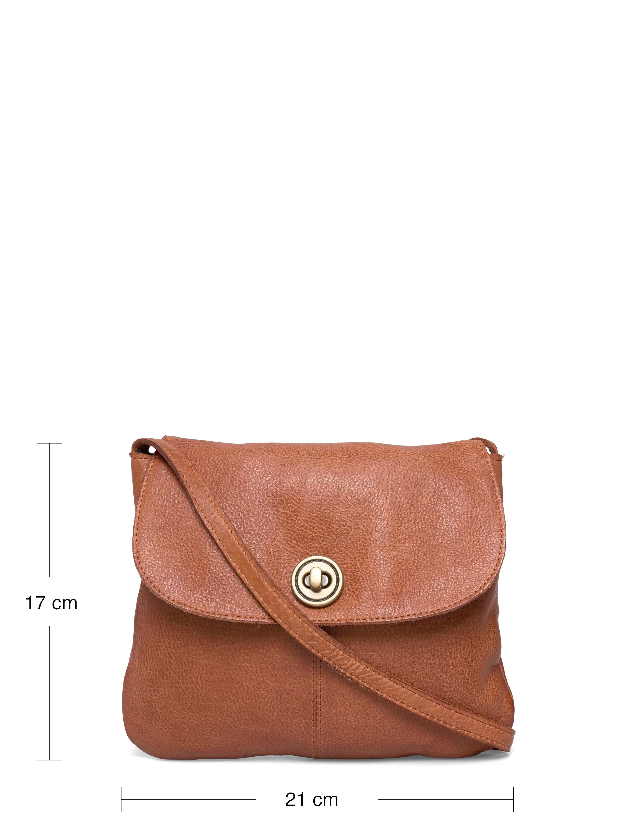 Pieces - PCTOTALLY LARGE LEATHER PARTY BAG NOOS - umhängetaschen - root beer - 4