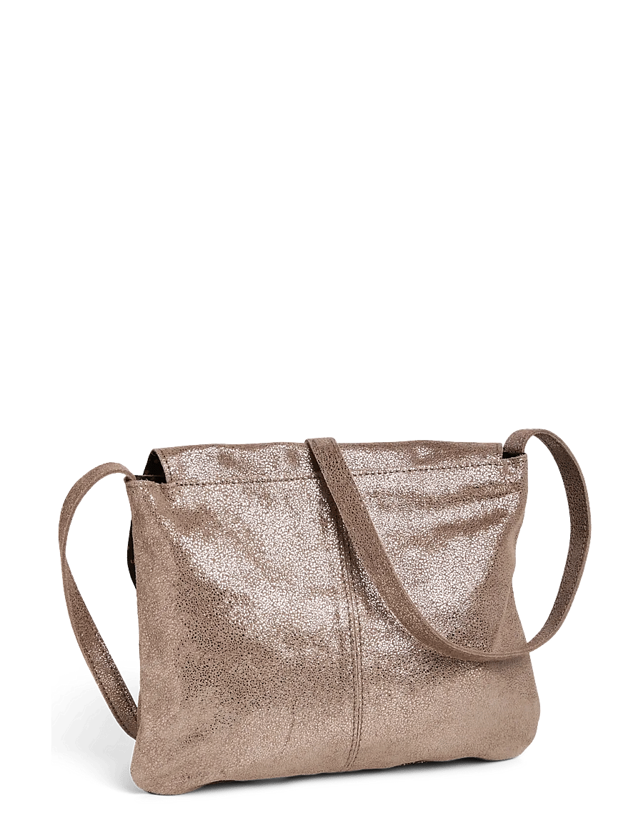 Pieces - PCTOTALLY LARGE LEATHER PARTY BAG NOOS - crossbody bags - taupe gray - 1