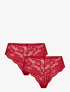 PCLINA LACE WIDE BRIEF 2-PACK NOOS - SALSA