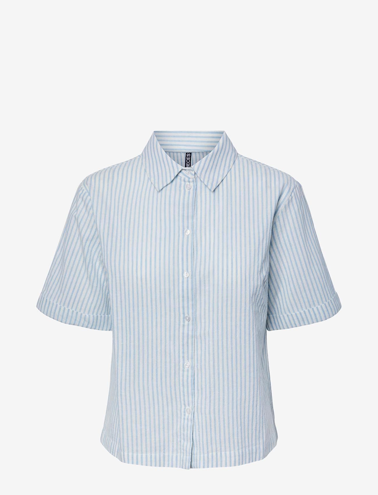 Pieces - PCLORNA SS SHIRT BC - lowest prices - airy blue - 0