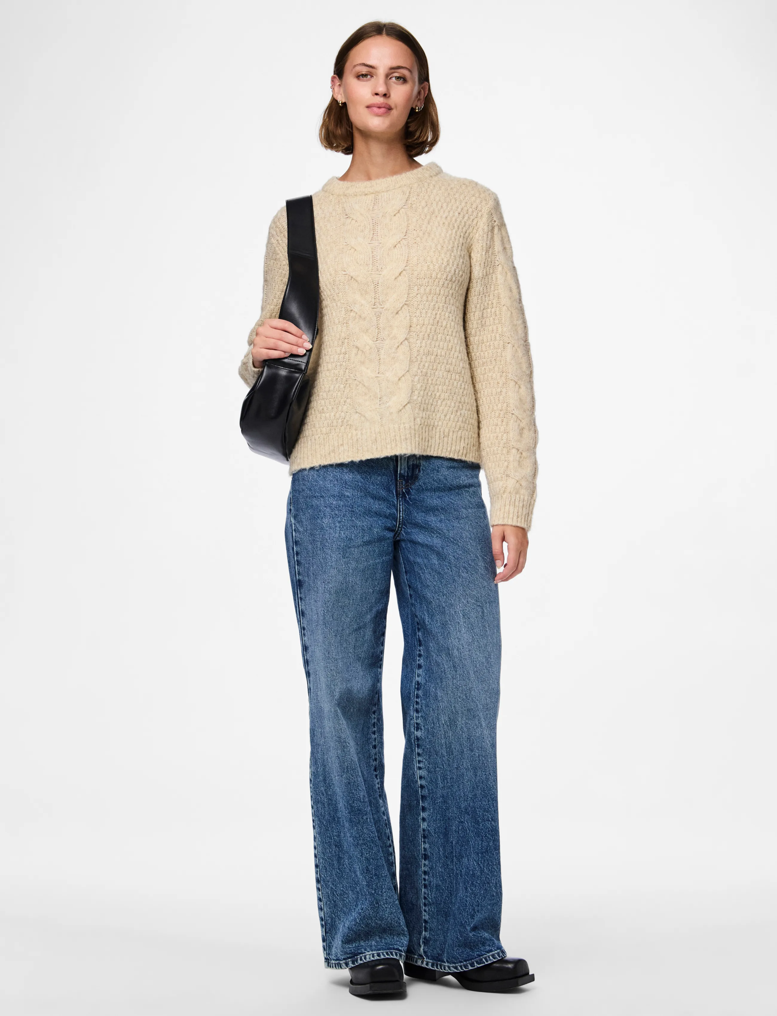 PIECES Pcnina Ls O-Neck Knit Noos Bc stickade tröjor dam – bild 6