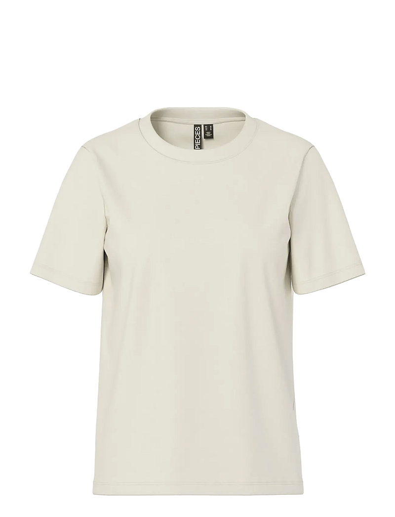 Pieces - PCRIA SS SOLID TEE JRS NOOS BC - t-shirts - birch - 1