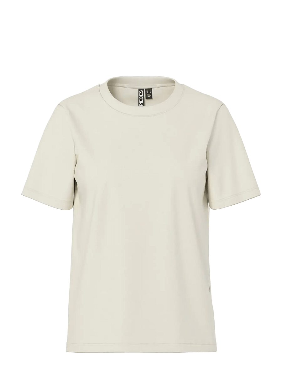 Pieces - PCRIA SS SOLID TEE JRS NOOS BC - t-shirts - birch - 1