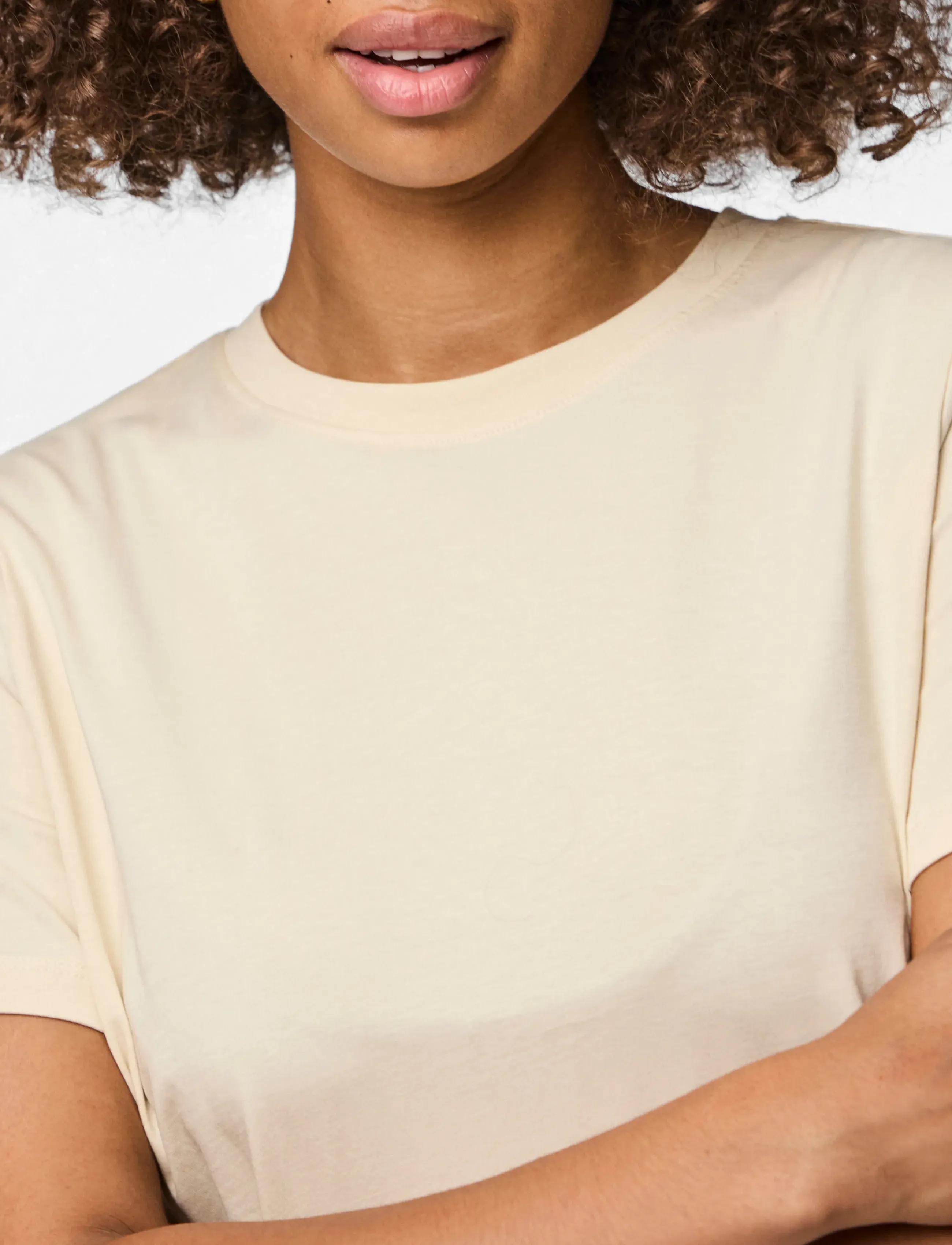 Pieces - PCRIA SS SOLID TEE JRS NOOS BC - die niedrigsten preise - birch - 4