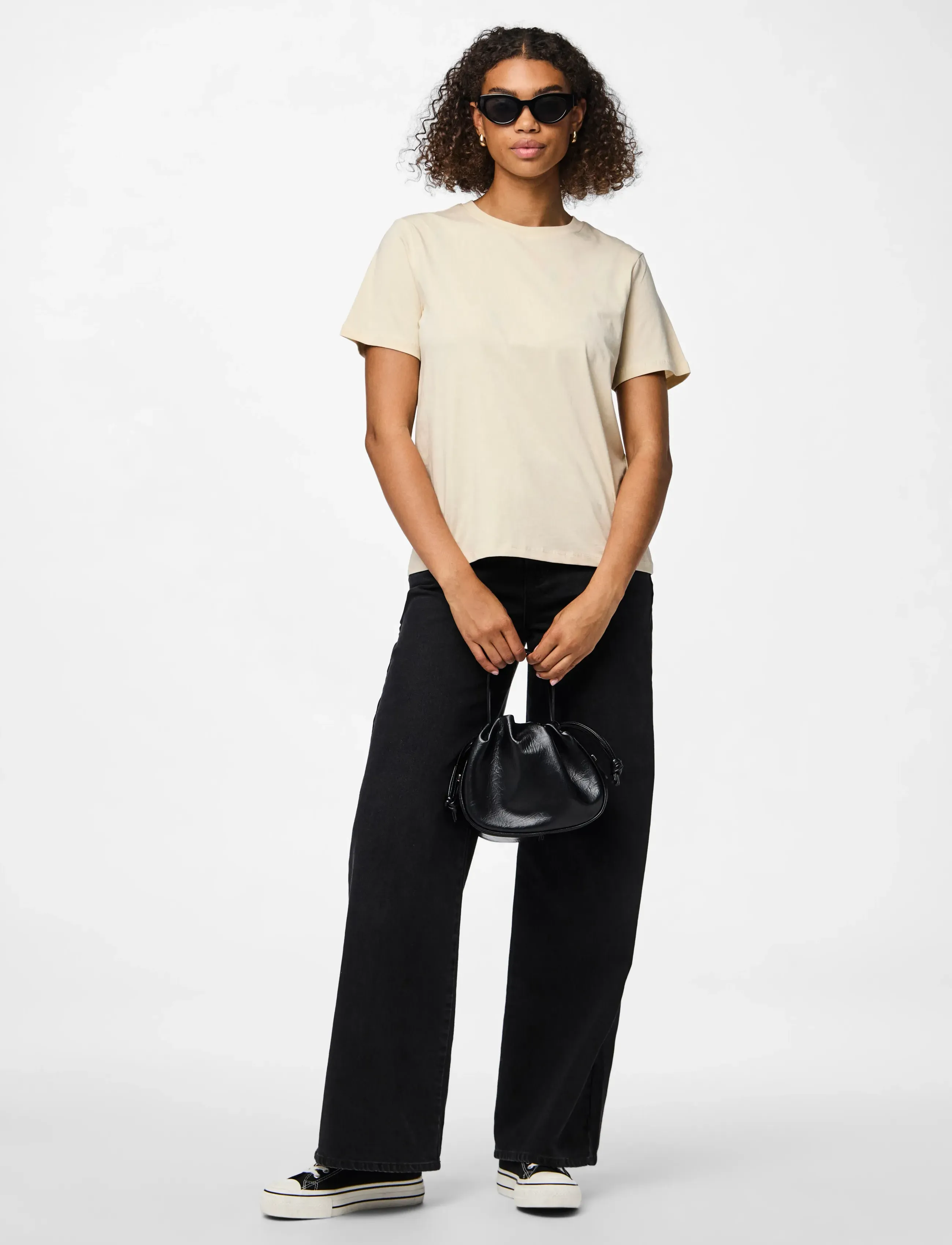 PIECES Pcria Ss Solid Tee Jrs Noos Bc t-shirts dam – bild 5
