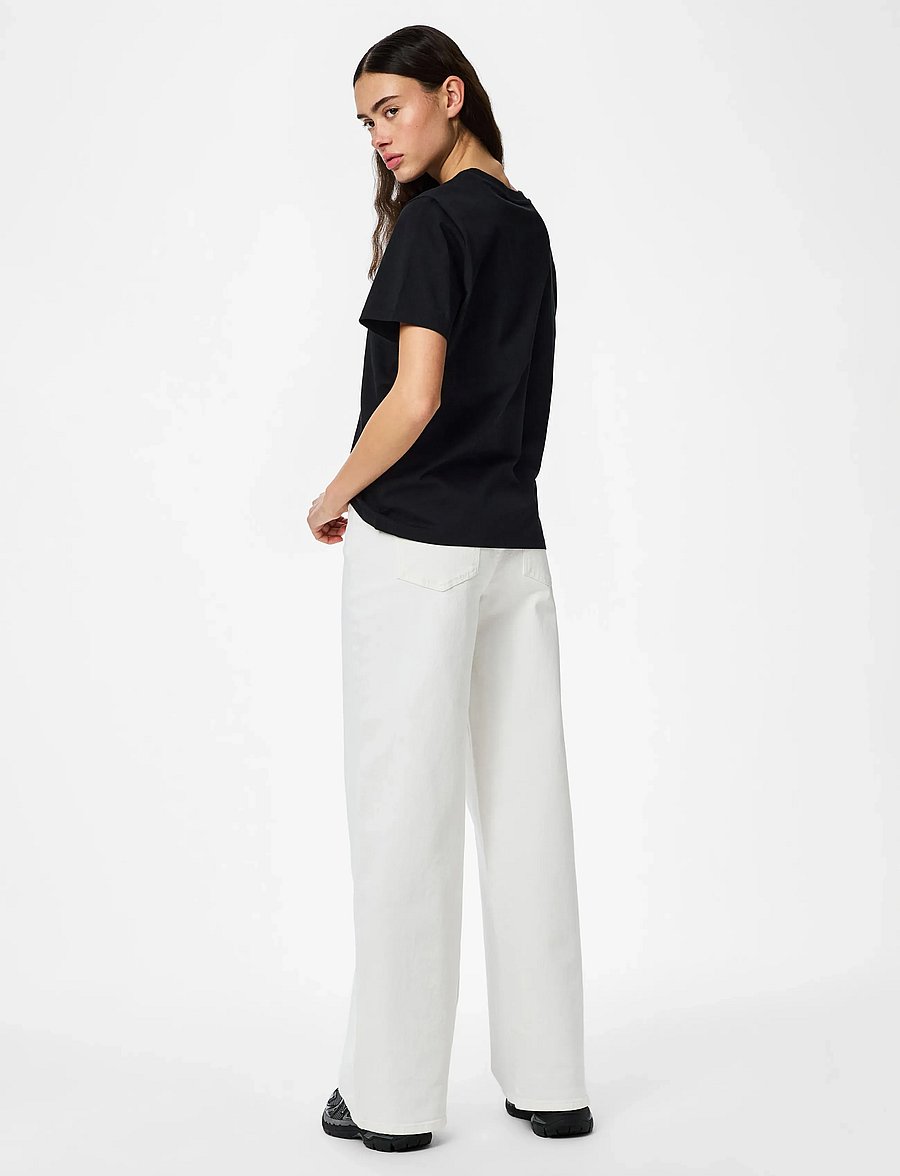 Pieces - PCRIA SS SOLID TEE JRS NOOS BC - t-särgid - black - 3