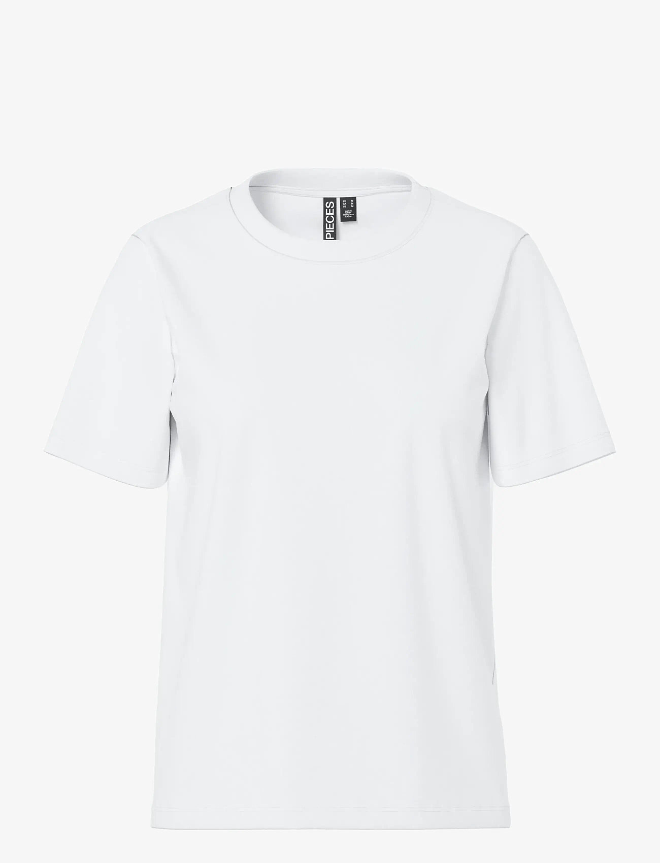 Pieces - PCRIA SS SOLID TEE JRS NOOS BC - herbstliche kleidung - bright white - 0