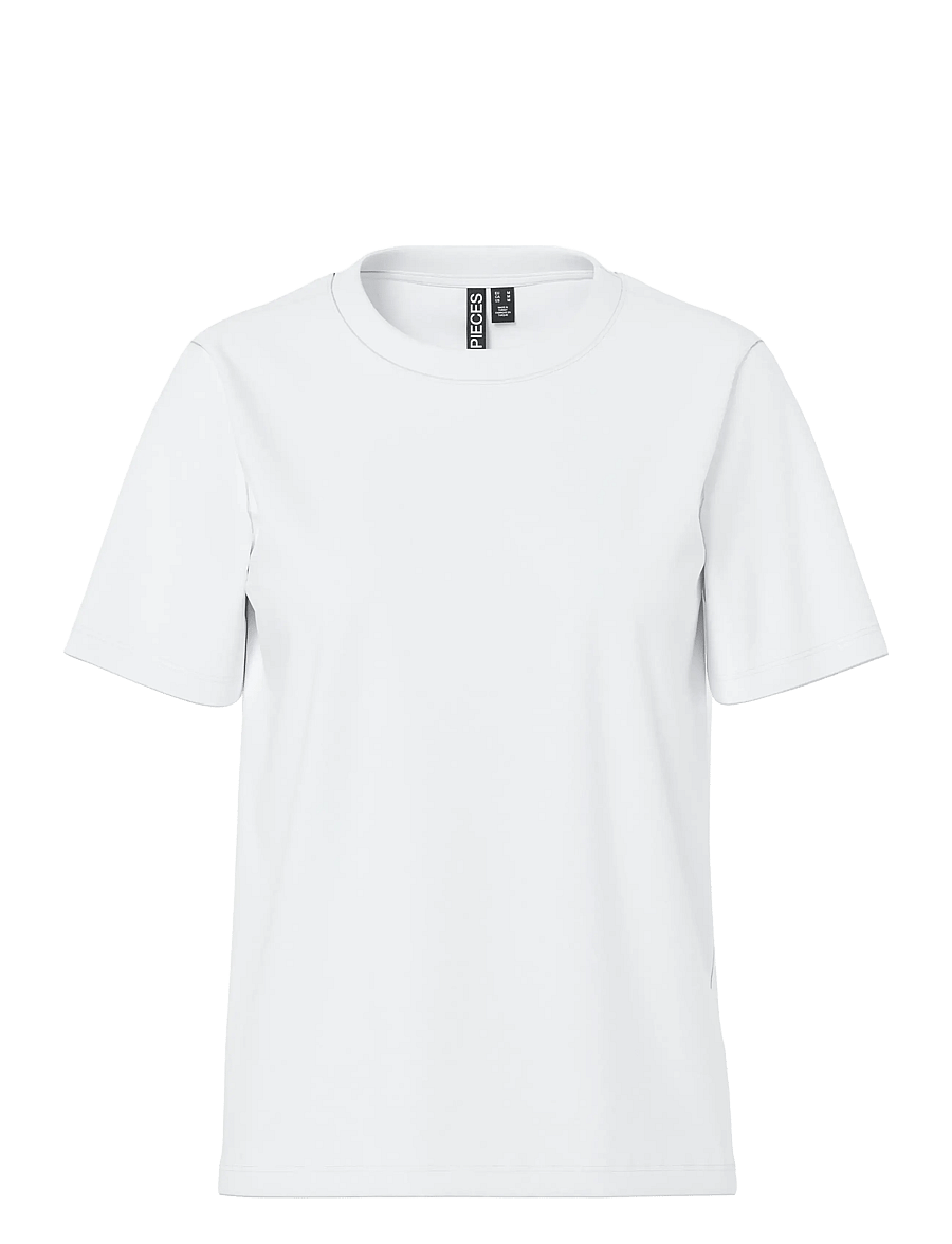 Pieces - PCRIA SS SOLID TEE JRS NOOS BC - t-shirts - bright white - 1