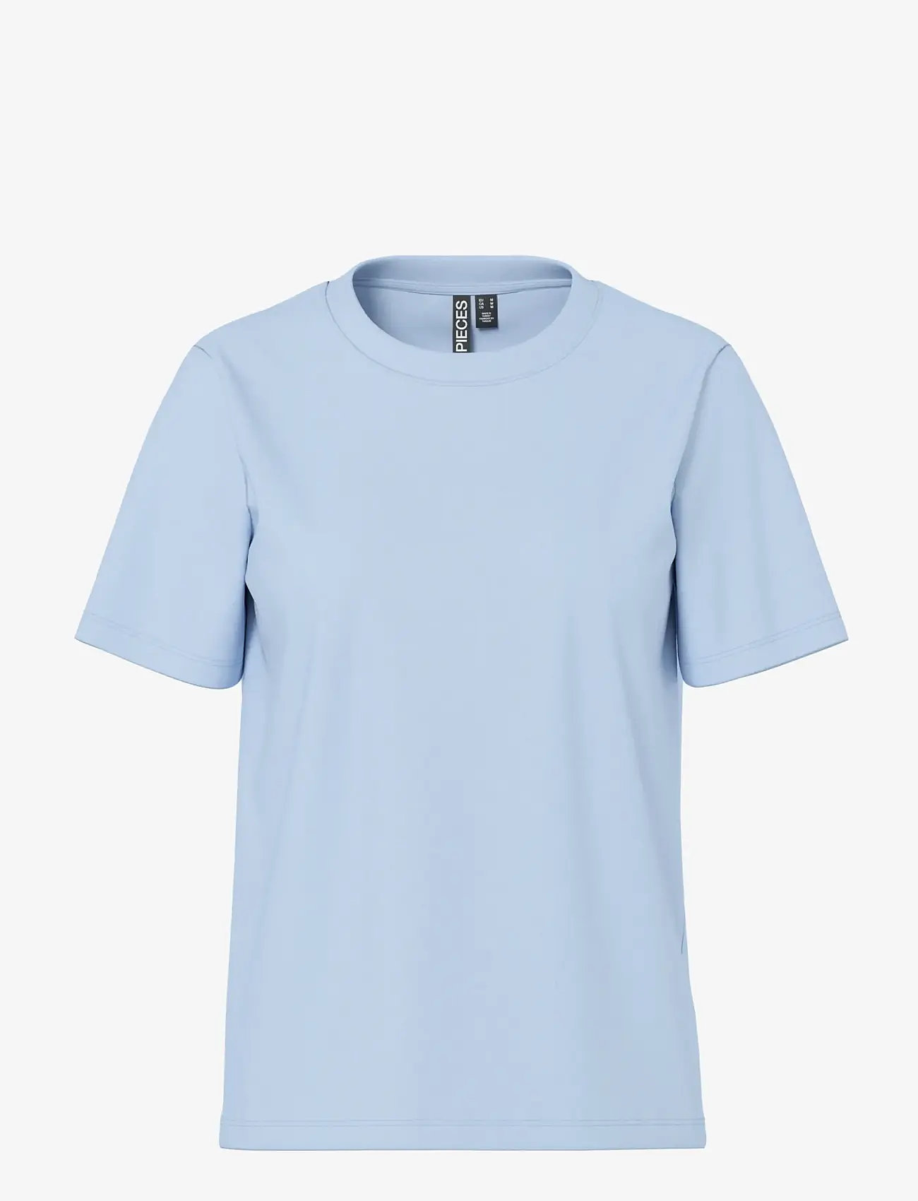 Pieces - PCRIA SS SOLID TEE JRS NOOS BC - herbstliche kleidung - cashmere blue - 0