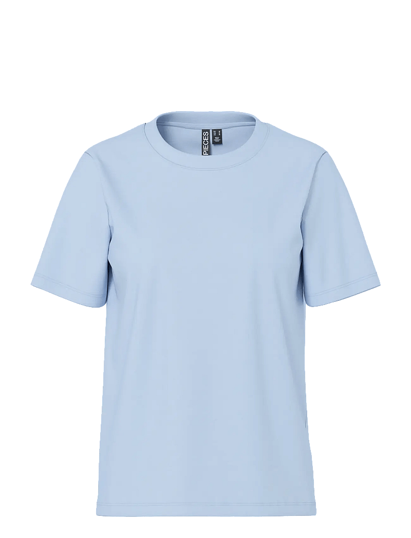 Pieces - PCRIA SS SOLID TEE JRS NOOS BC - t-shirts - cashmere blue - 1