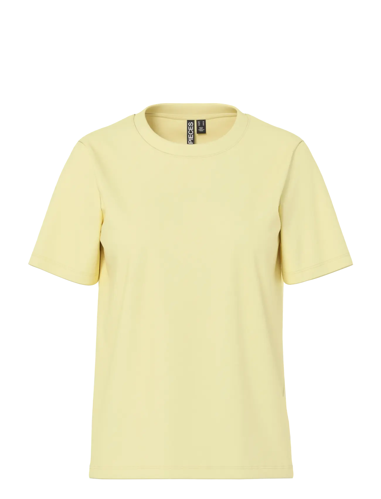 Pieces PCRIA SS SOLID TEE JRS NOOS BC - Pieces - FRENCH VANILLA / yellow